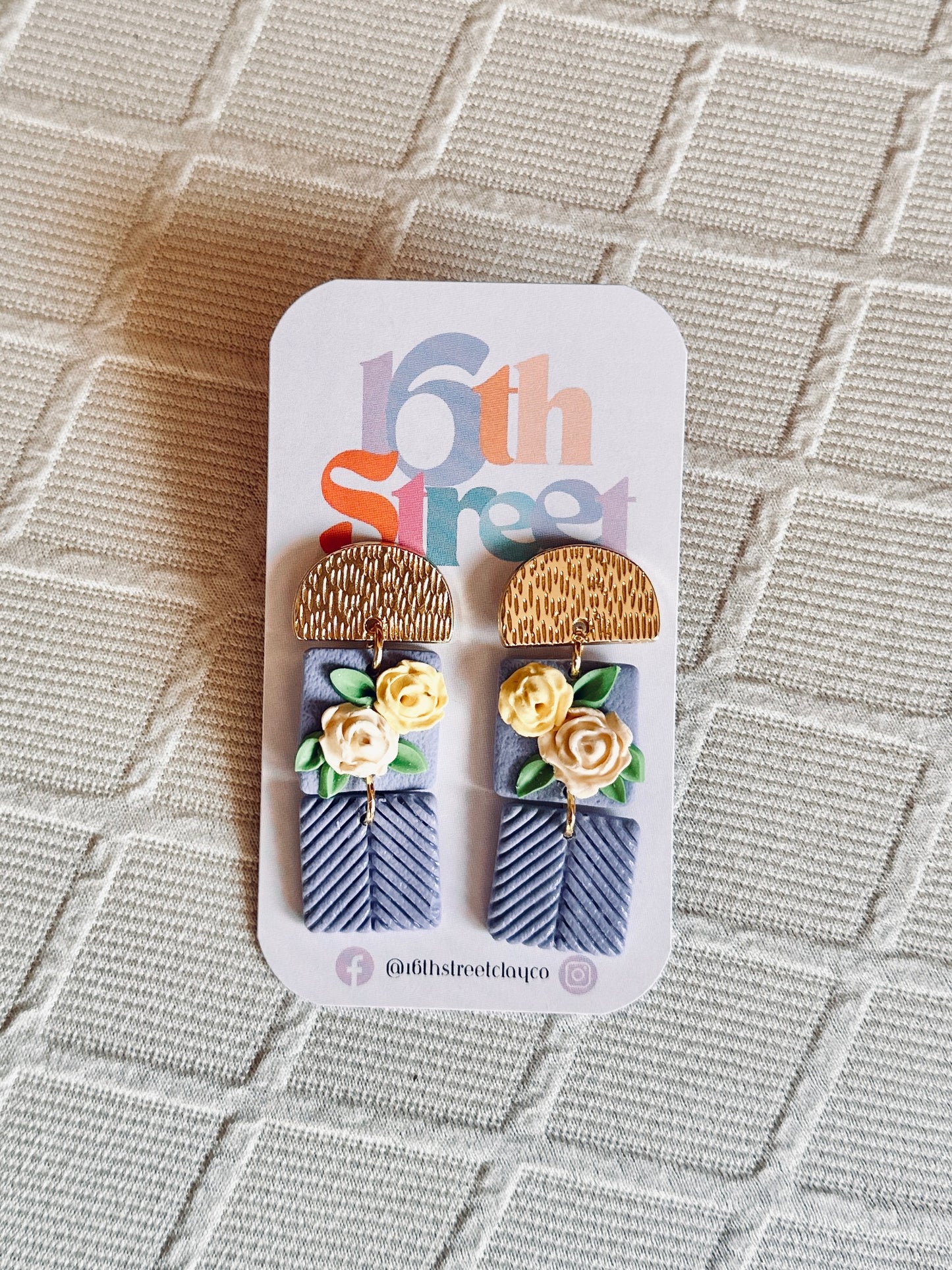 Springtime Dangles - Handmade Polymer Clay Earrings