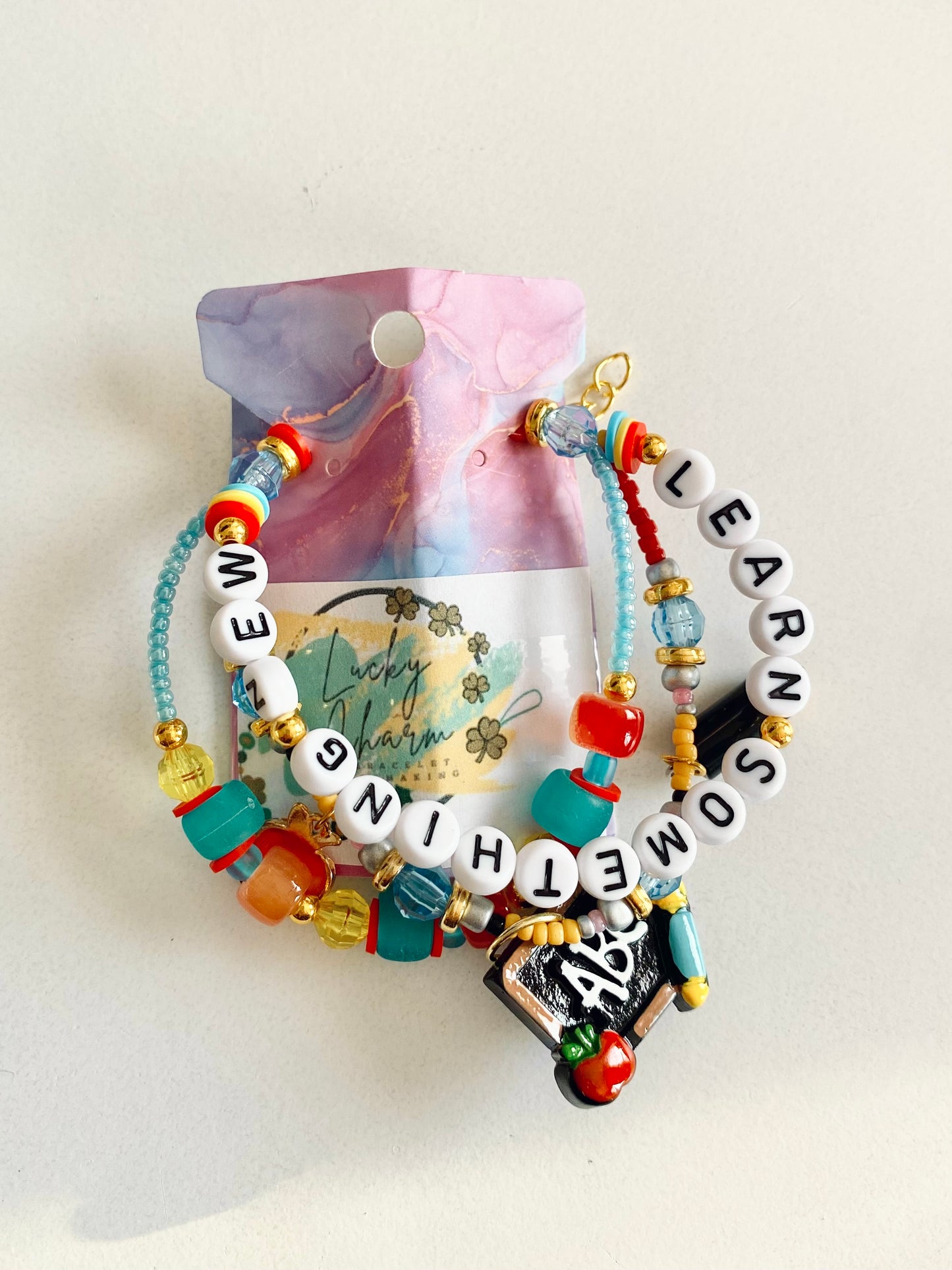 Learn Something New Friendship Bracelet | Lucky Charm Jewelry Making