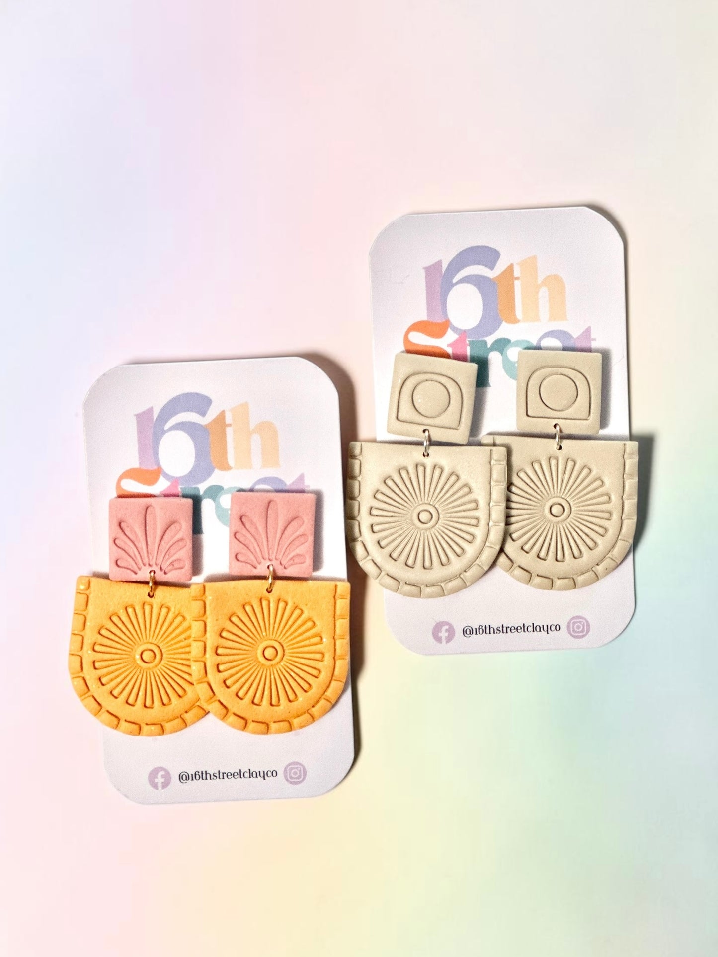 Blaze Dangles | Handmade Polymer Clay Earrings