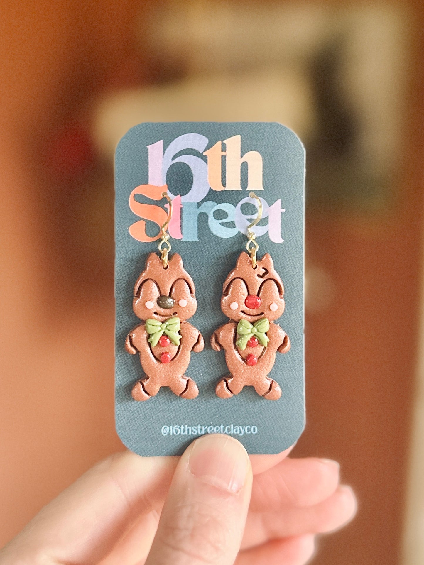 Chippie Friends Dangles | Handmade Polymer Clay Earrings