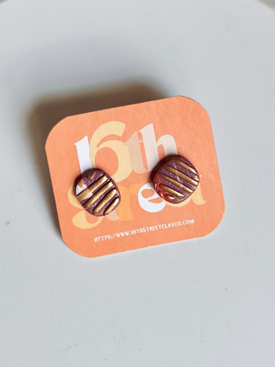 Autumn Studs | Handmade Polymer Clay Earrings