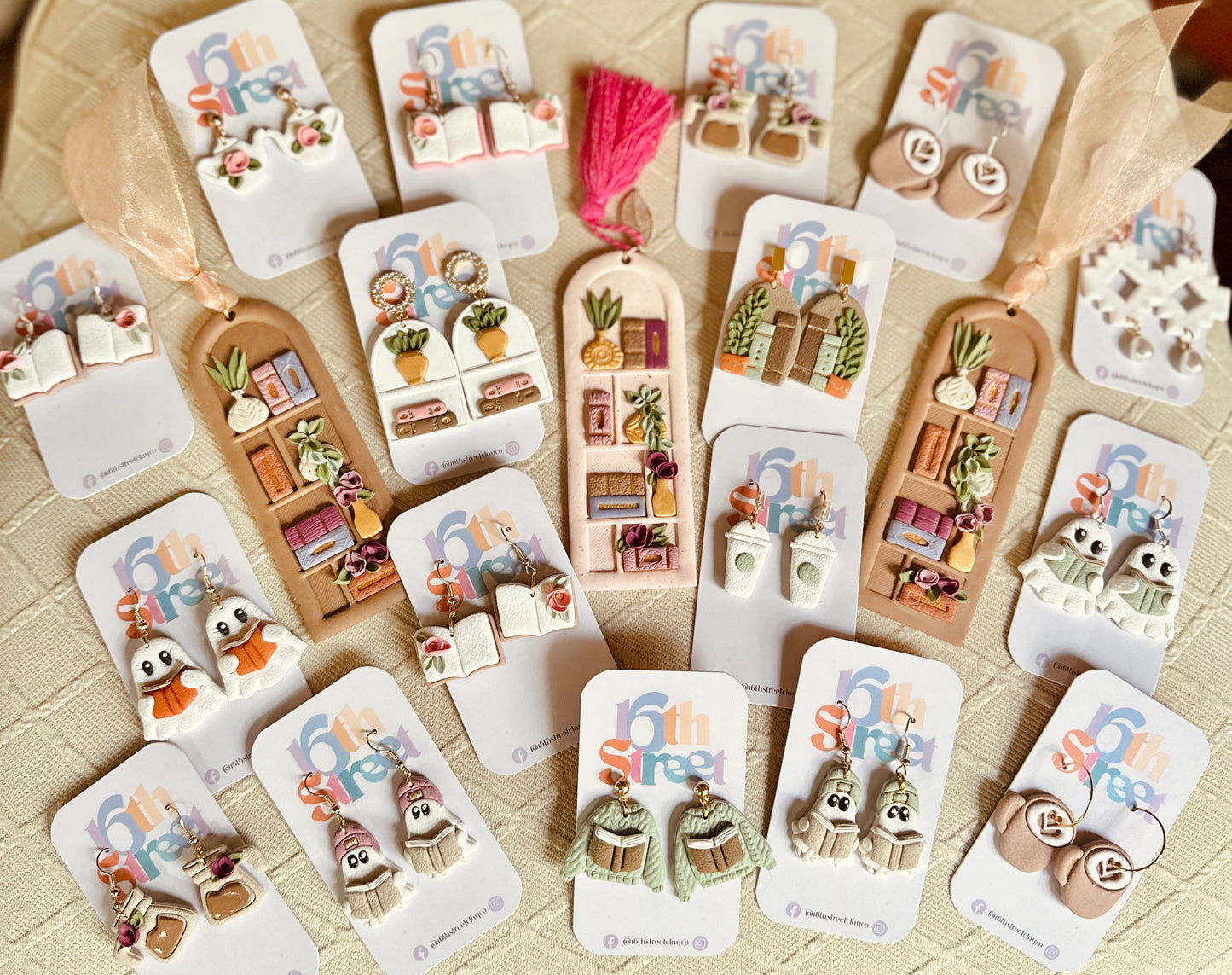 Afternoon Tea Dangles | Handmade Polymer Clay Earrings