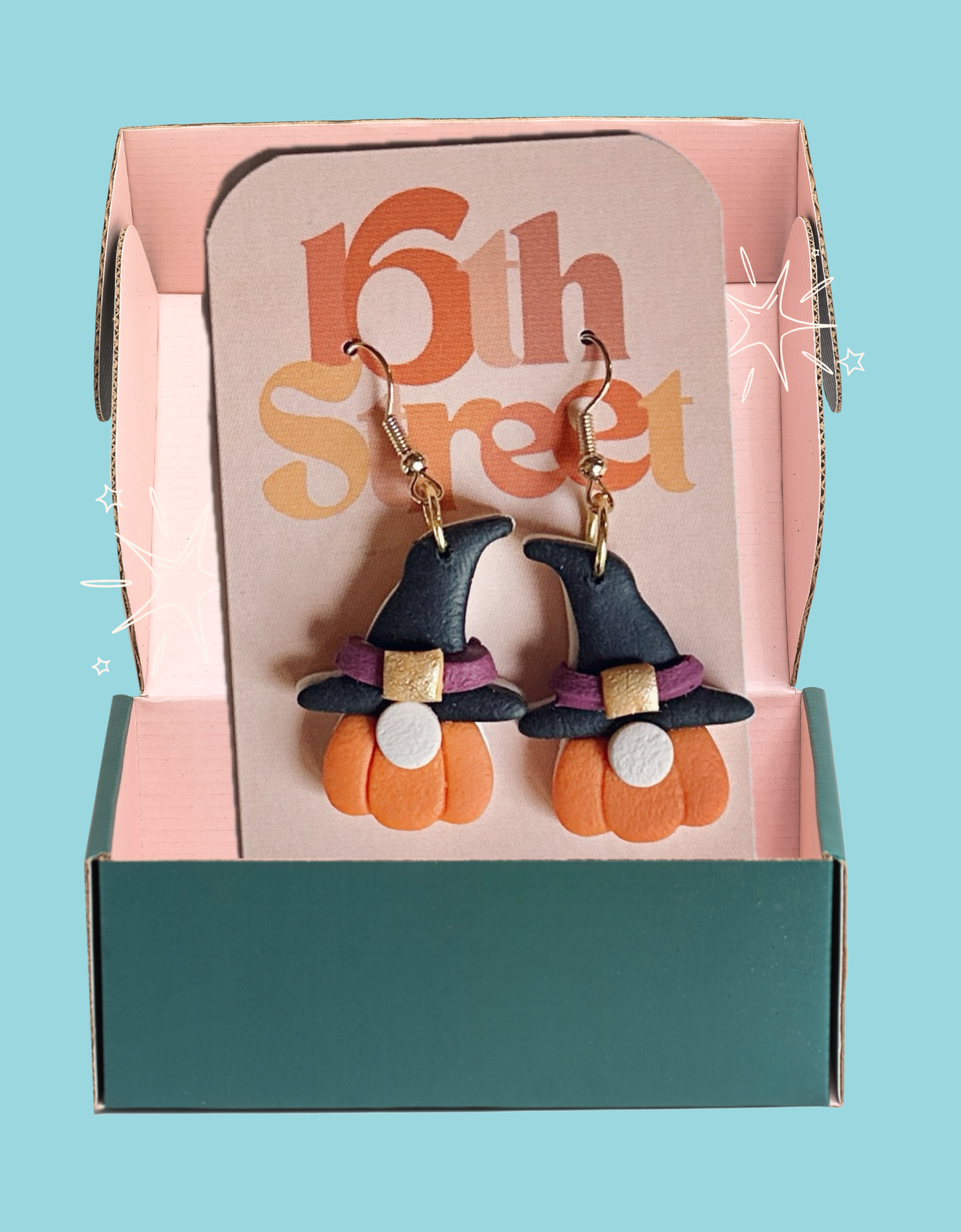 Witchy Gnomies Dangles | Handmade Polymer Clay Earrings