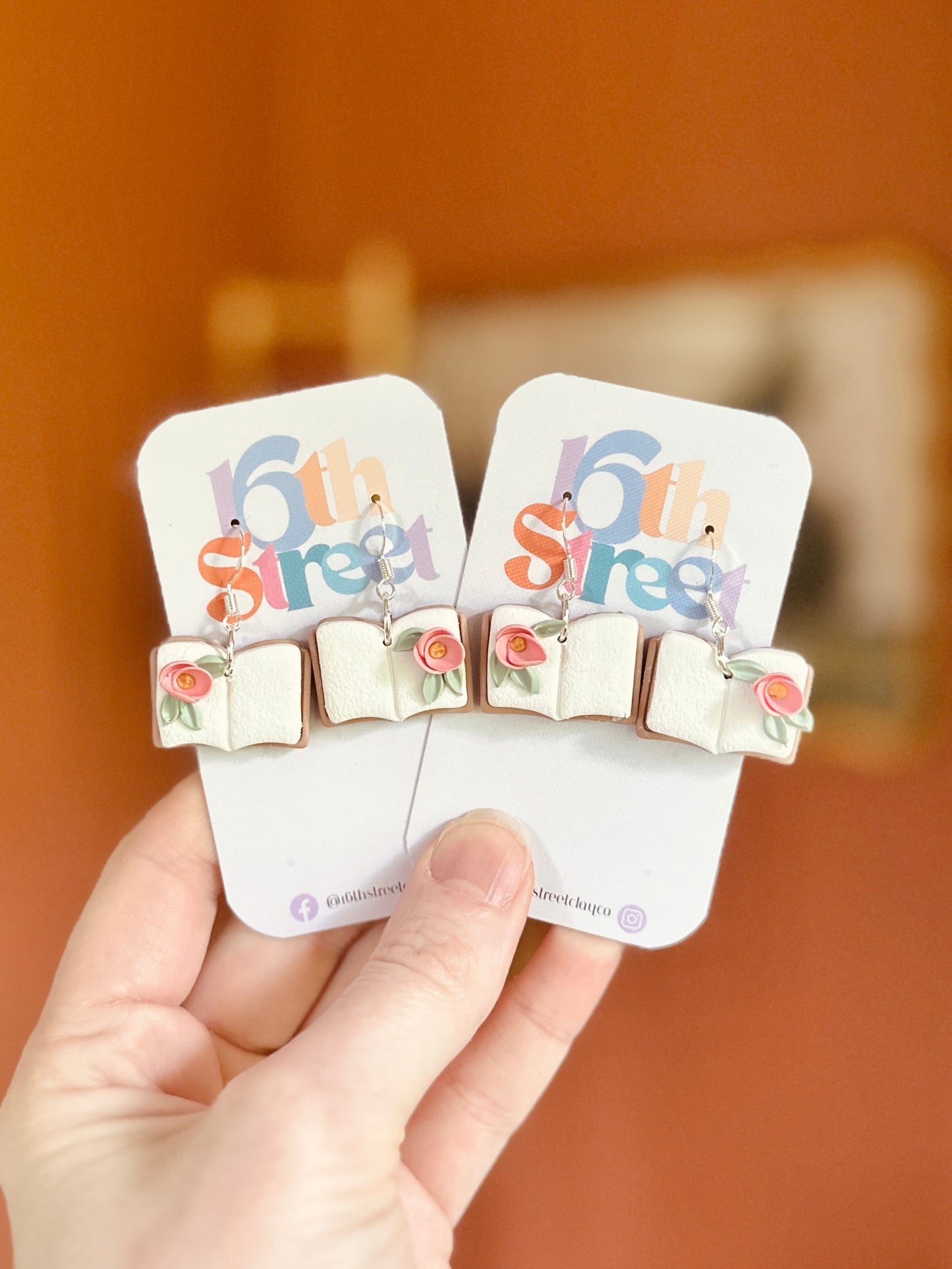 Fairytale Reading Dangles | Handmade Polymer Clay Earrings