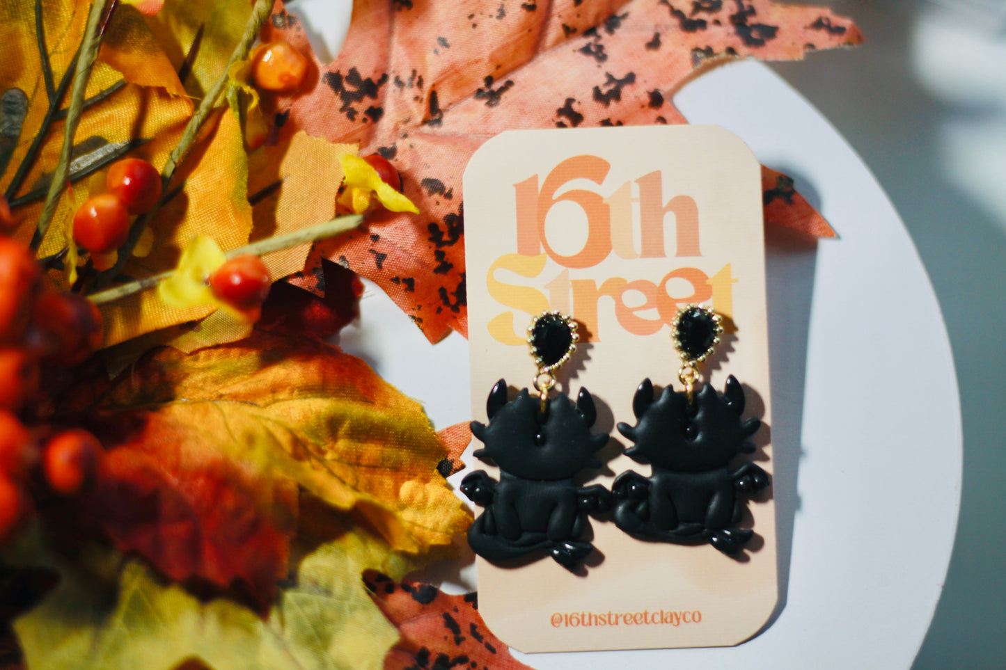 Dragon Dangles | Handmade Polymer Clay Earrings