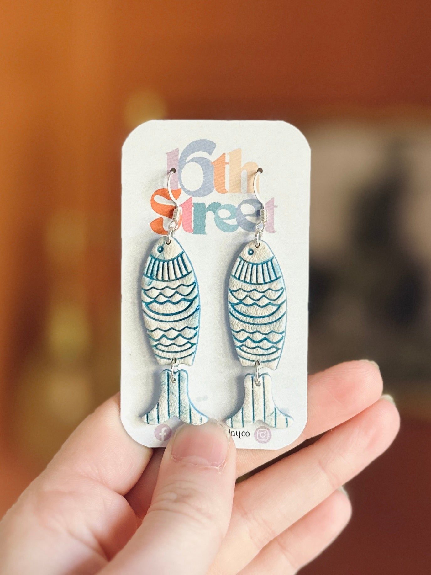 Assorted Summer Fishies Dangles | Handmade Polymer Clay Earrings