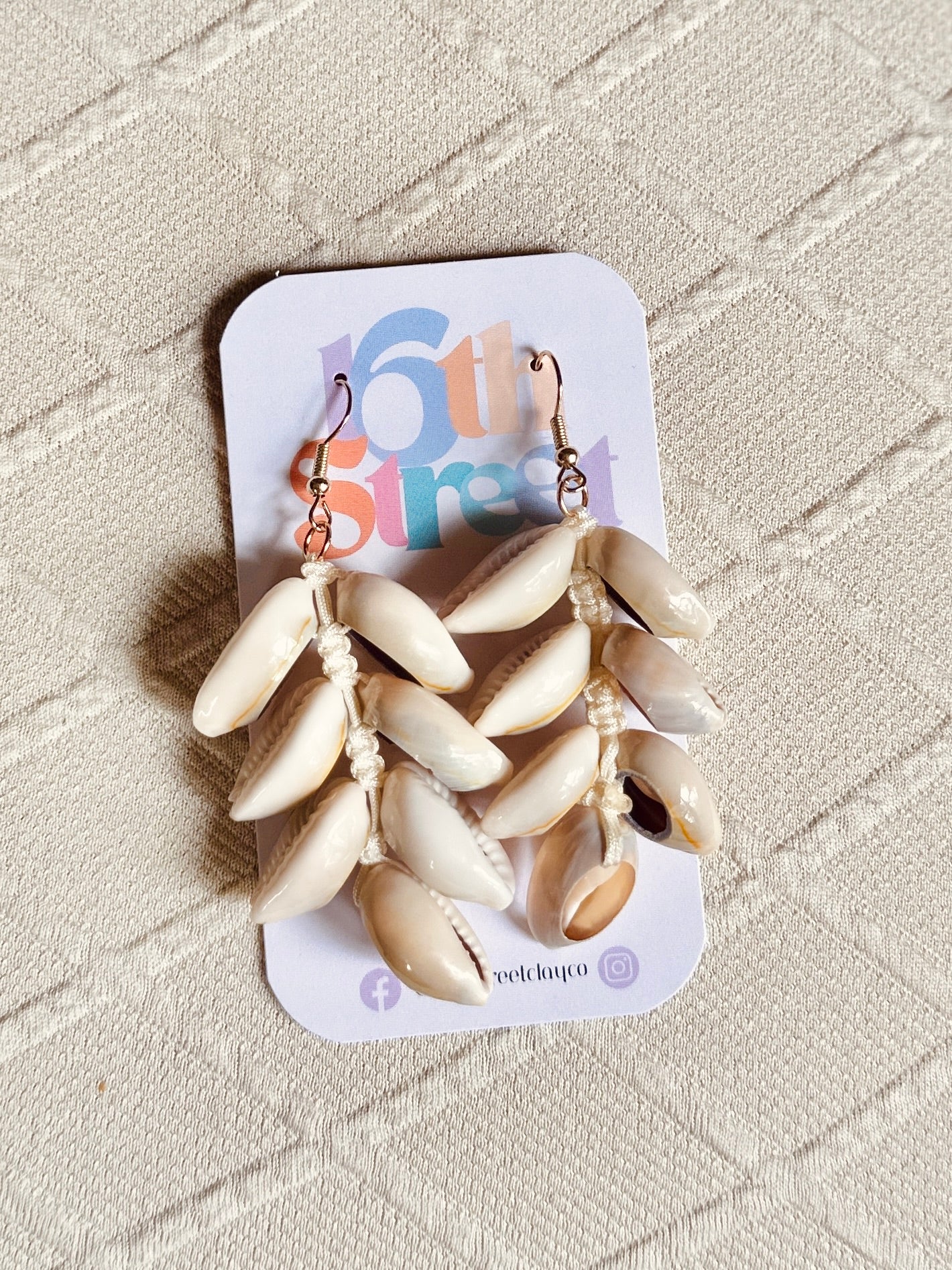 Shell Dangles | Metal Earrings