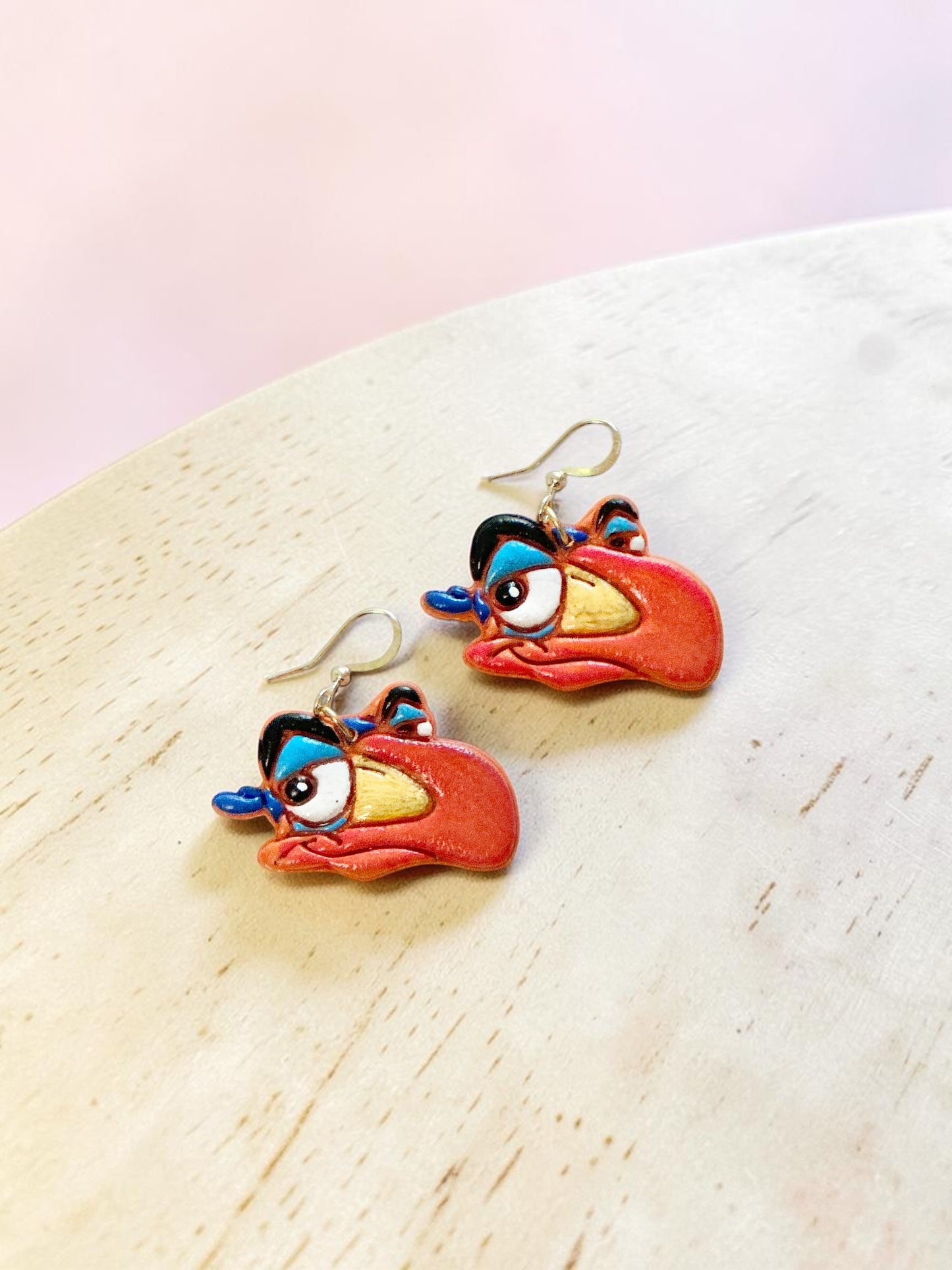 Safari Bird | Handmade Polymer Clay Earrings