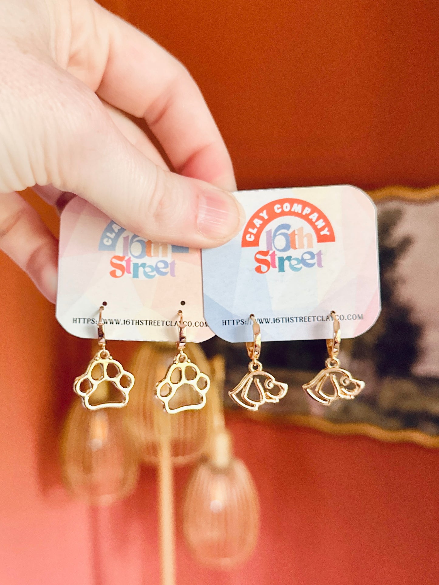 Doggy Metal Dangles | Metal Earrings