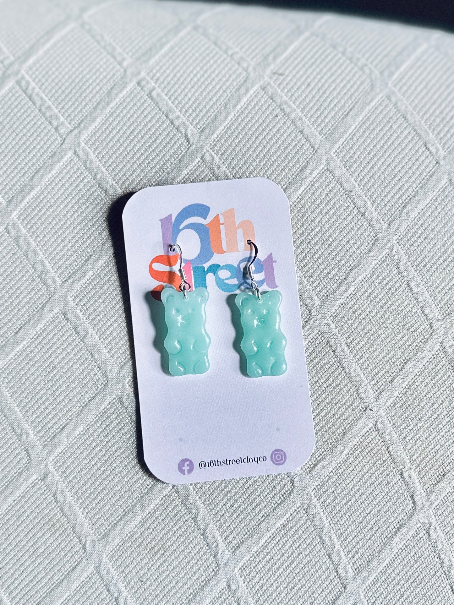 Gummy Bear Dangles | Handmade Polymer Clay Earrings