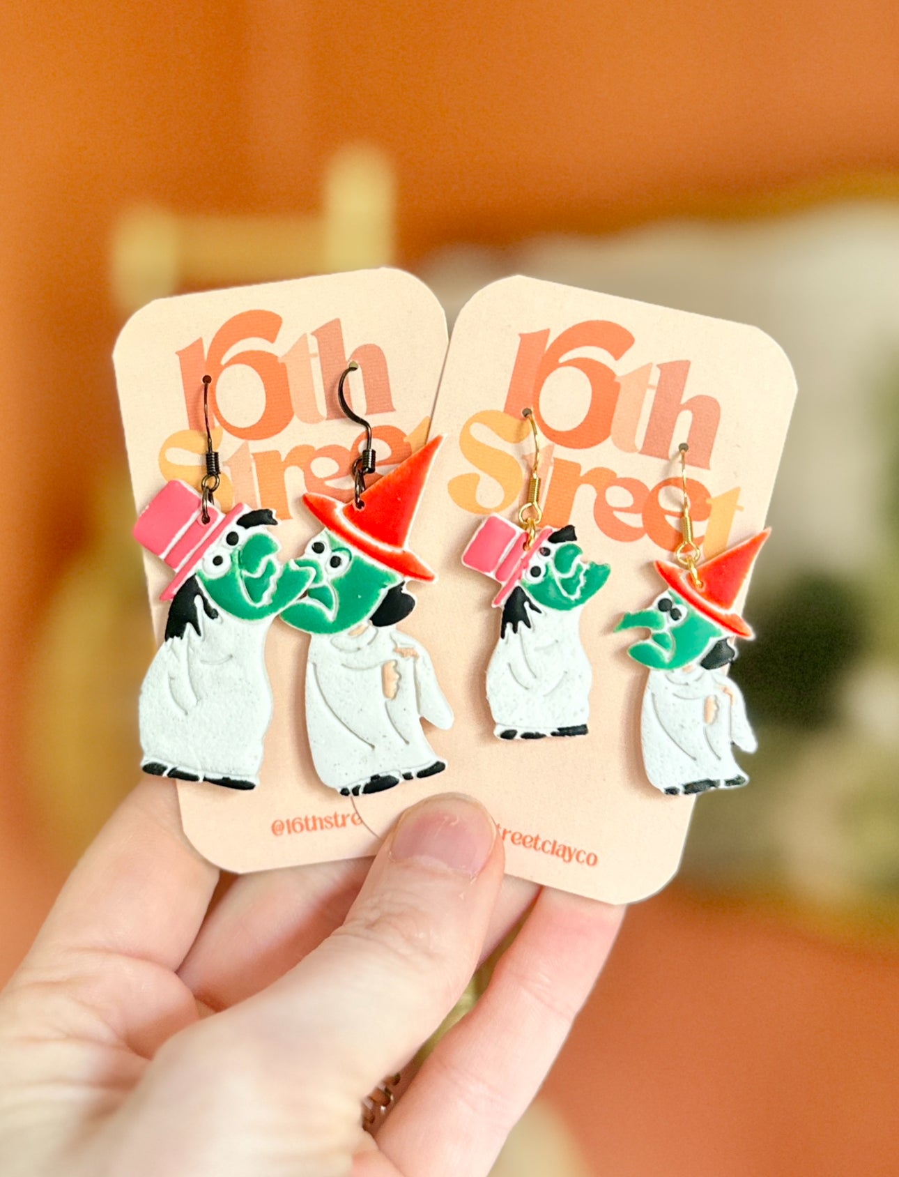 Creepy Kid Dangles | Handmade Polymer Clay Earrings