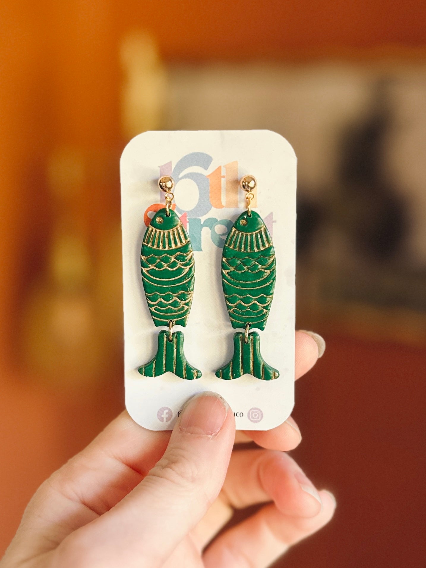 Assorted Summer Fishies Dangles | Handmade Polymer Clay Earrings