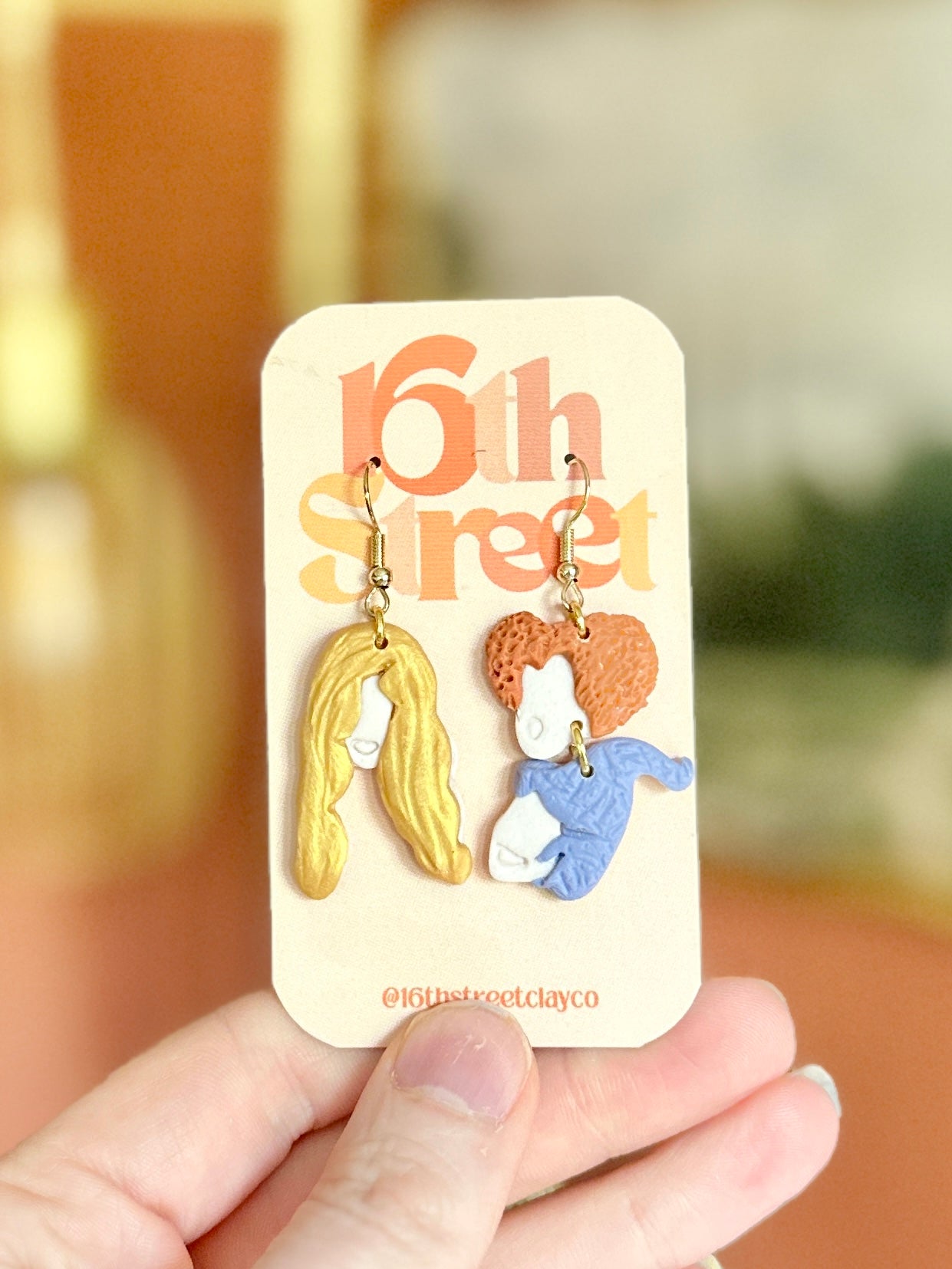 Spooky Sisters Dangles (2) | Handmade Polymer Clay Earrings