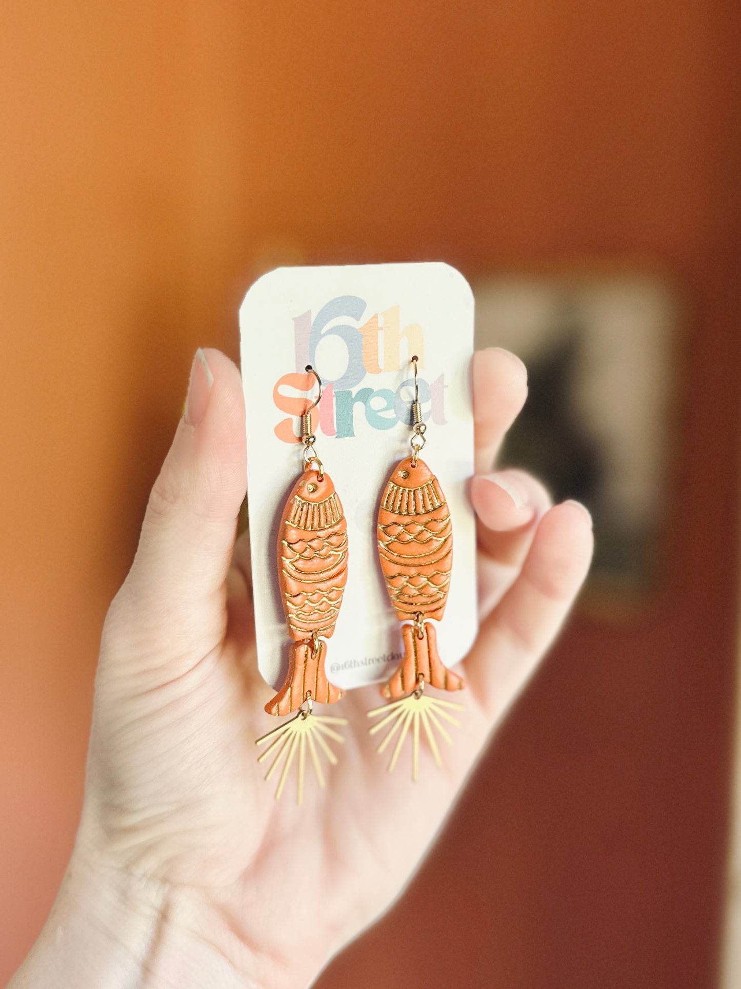 Assorted Summer Fishies Dangles | Handmade Polymer Clay Earrings