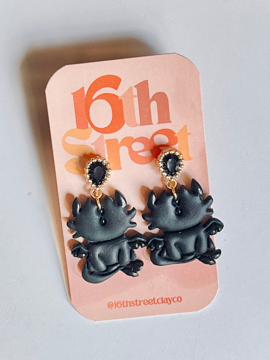 Dragon Dangles | Handmade Polymer Clay Earrings