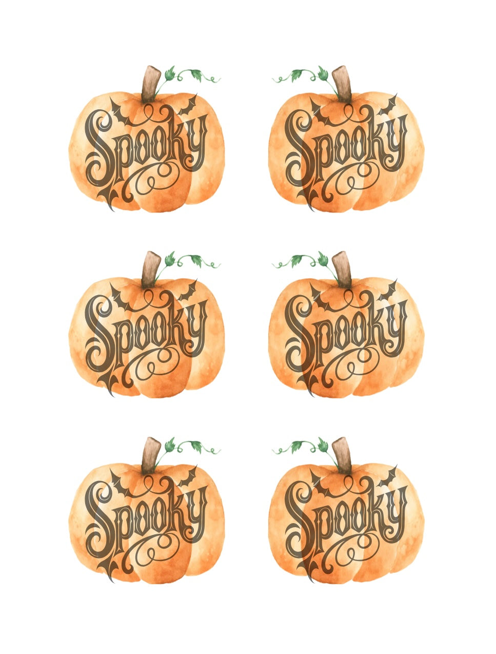Spooky Pumpkins | Transfer Sheet - 45