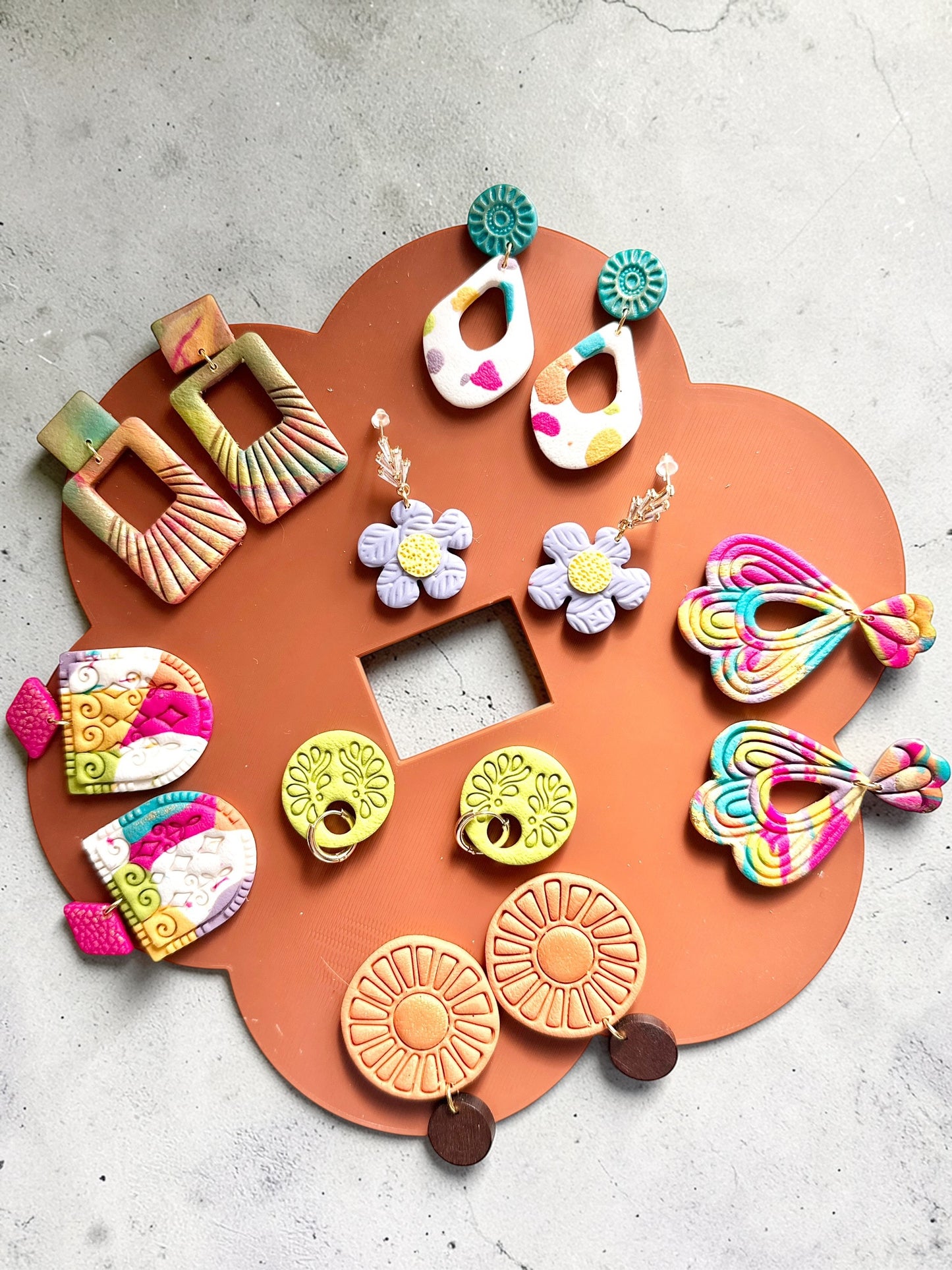Sabrina Dangles | Handmade Polymer Clay Earrings
