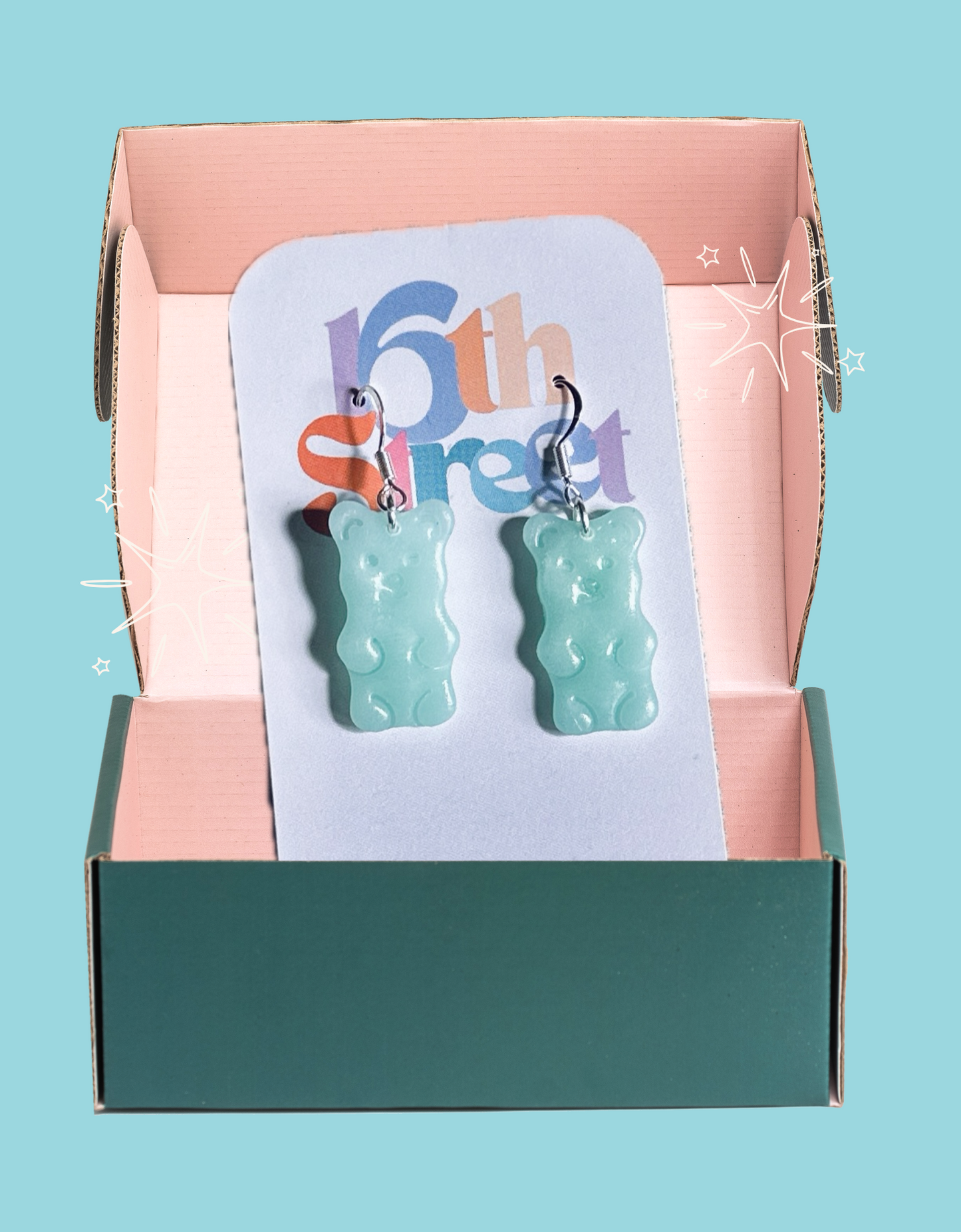 Gummy Bear Dangles | Handmade Polymer Clay Earrings