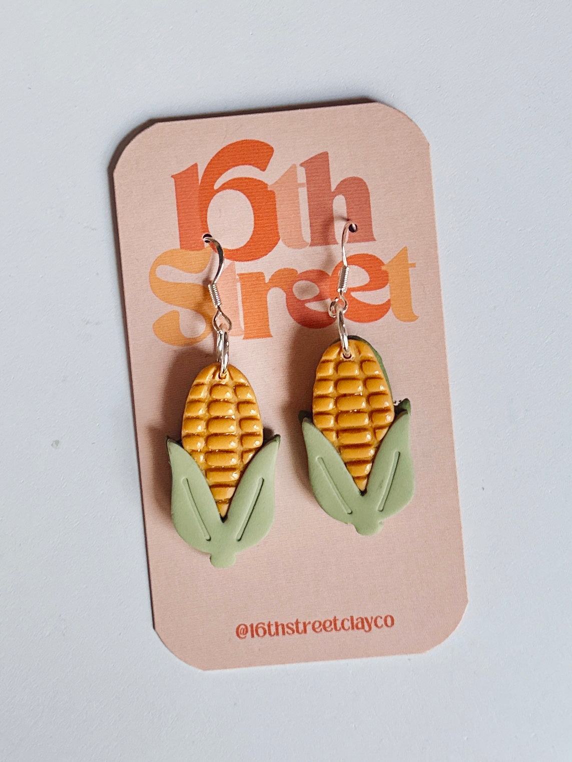 Corn Dangles | Handmade Polymer Clay Earrings