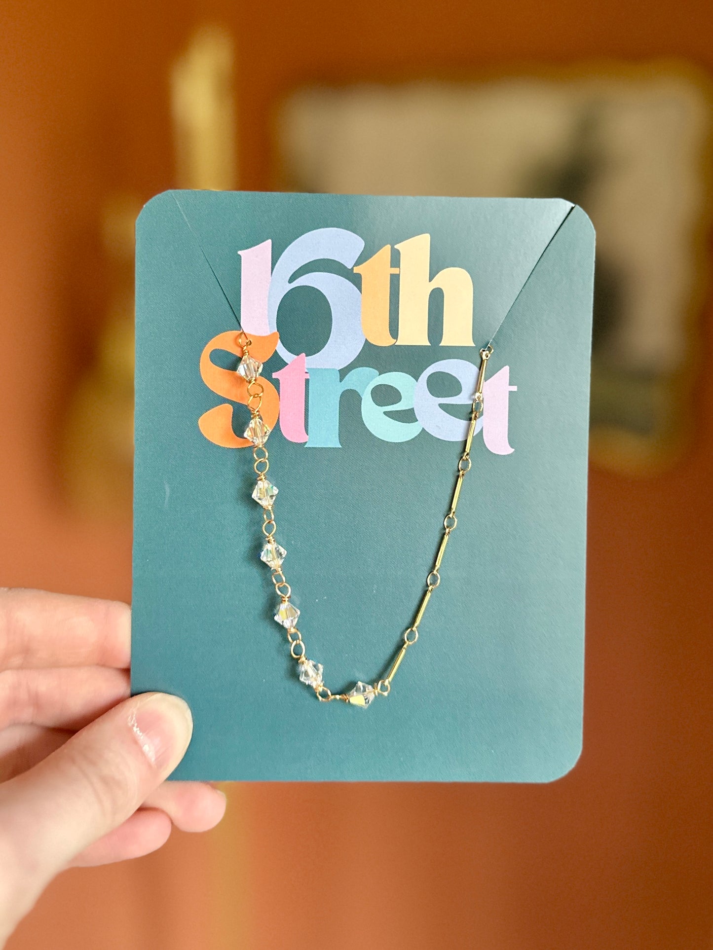 Piper Golden Necklace - Metal Necklace