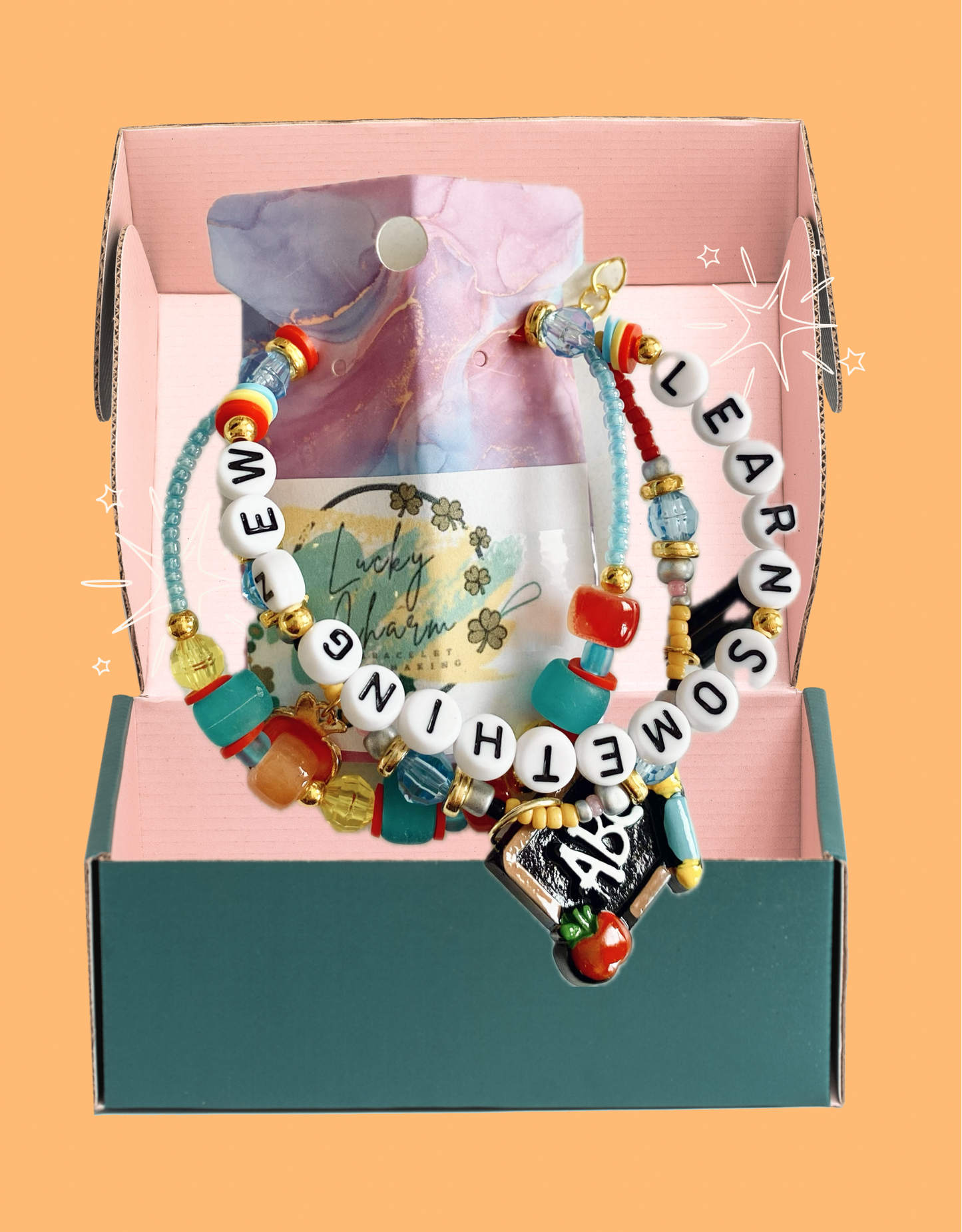 Learn Something New Friendship Bracelet | Lucky Charm Jewelry Making
