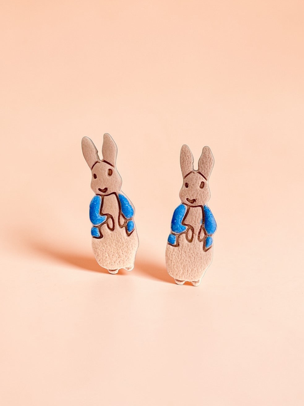 Little Bunny Studs | Handmade Polymer Clay Earrings