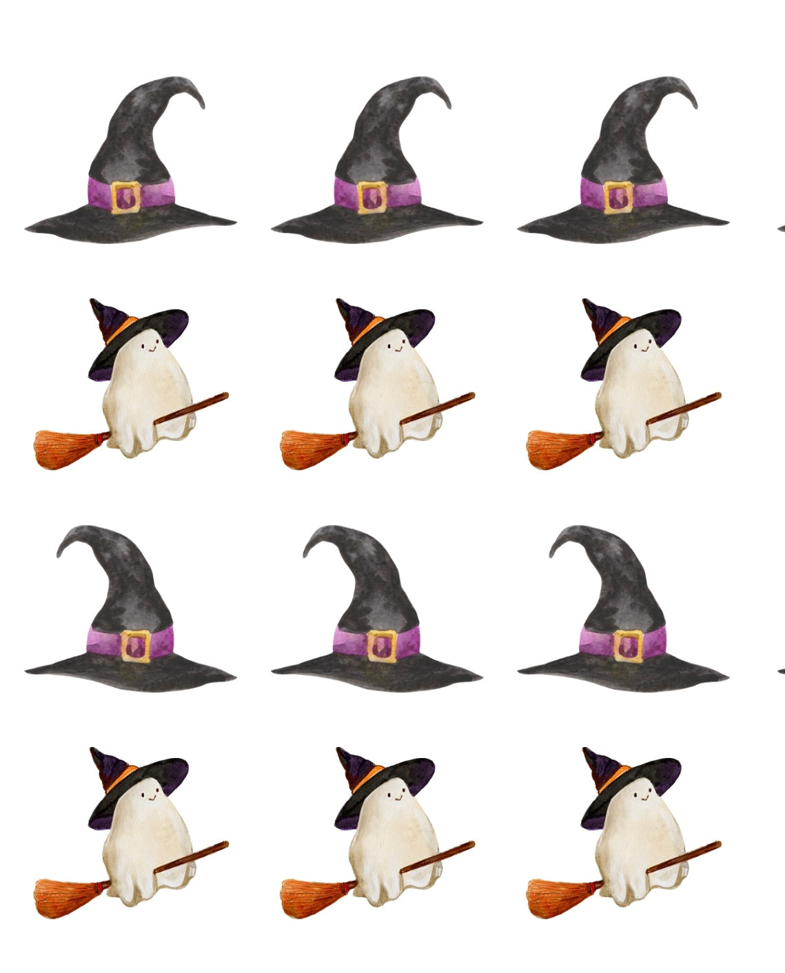 Witch Hat and Ghost | Transfer Sheet - 52