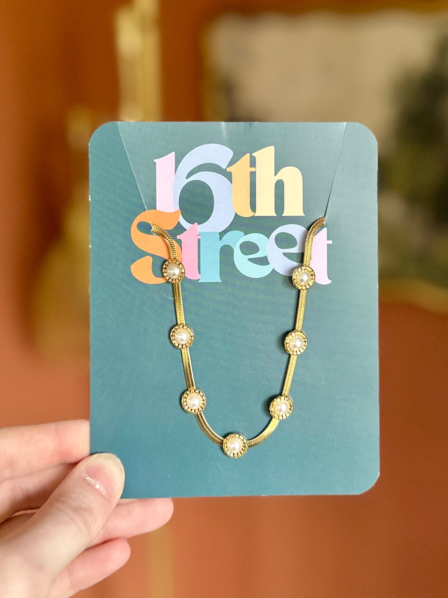 Winifred Golden Necklace - Metal Necklace