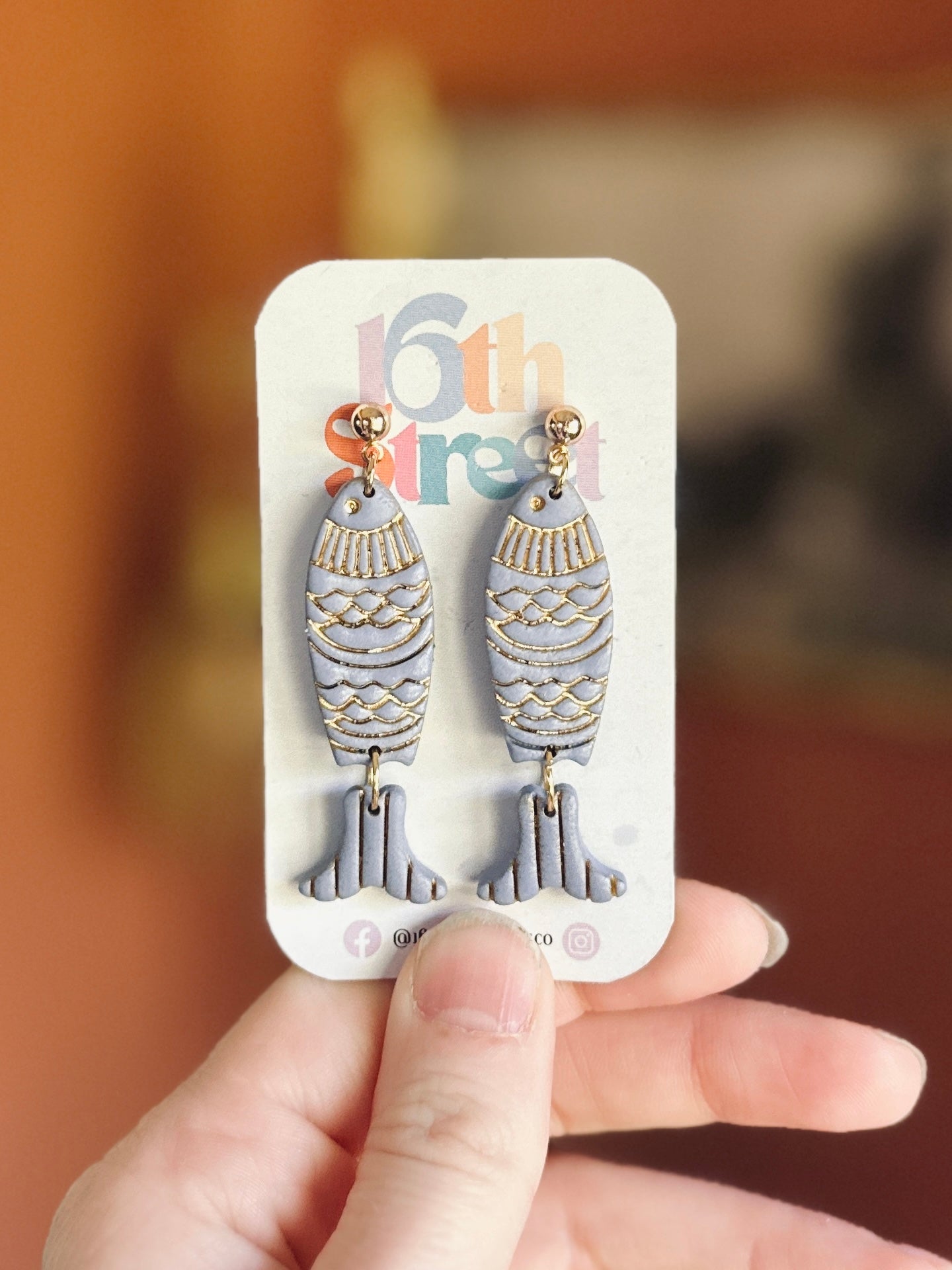 Assorted Summer Fishies Dangles | Handmade Polymer Clay Earrings
