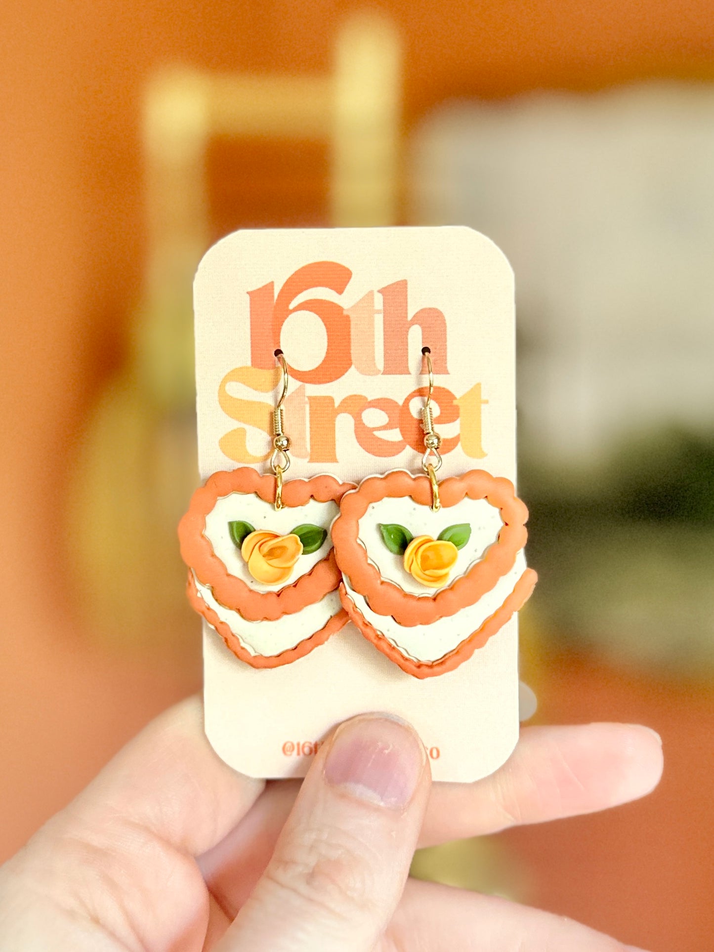 Autumn Cake Dangles | Handmade Polymer Clay Earrings