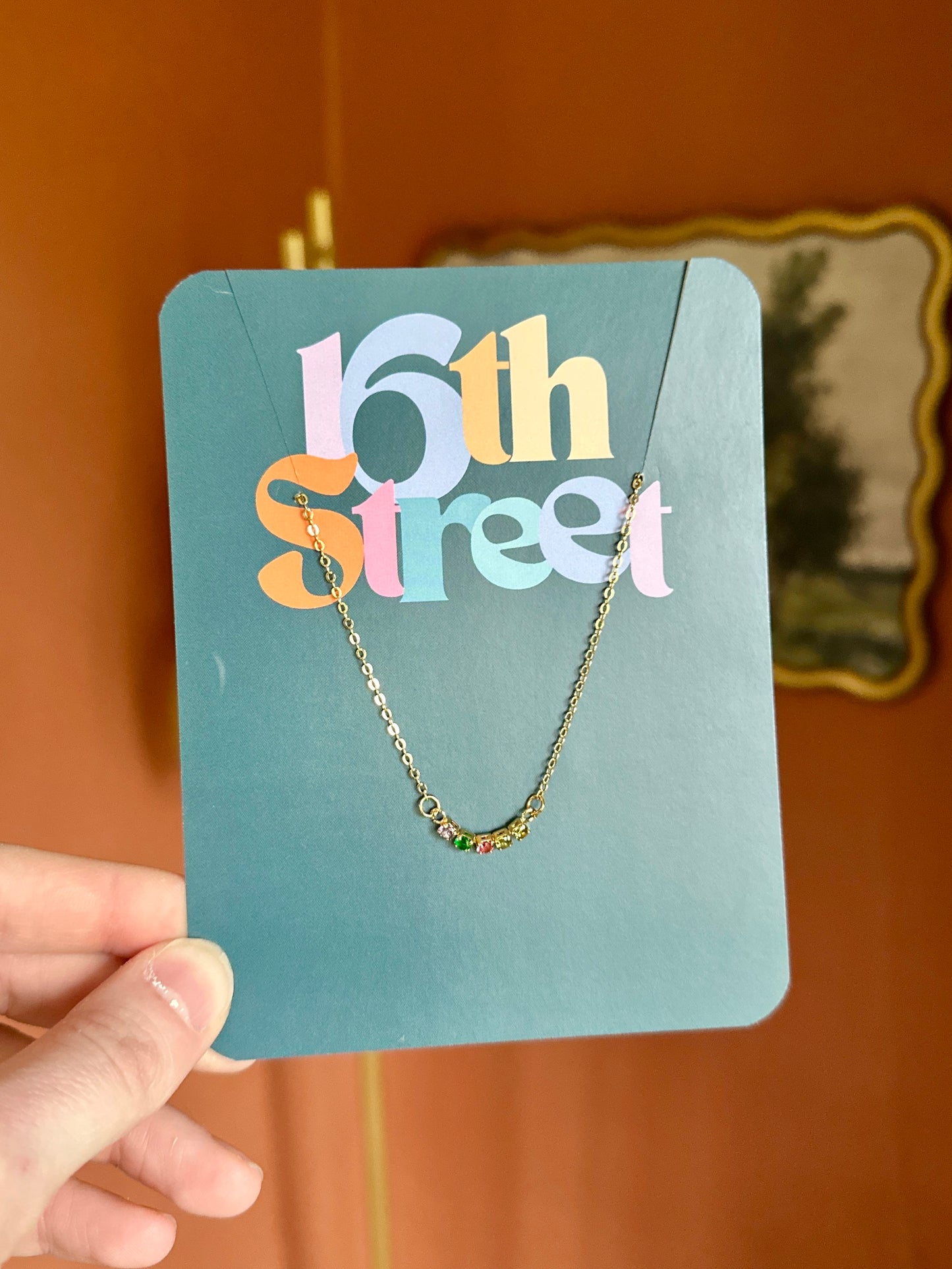 Simone Golden Necklace - Metal Necklace
