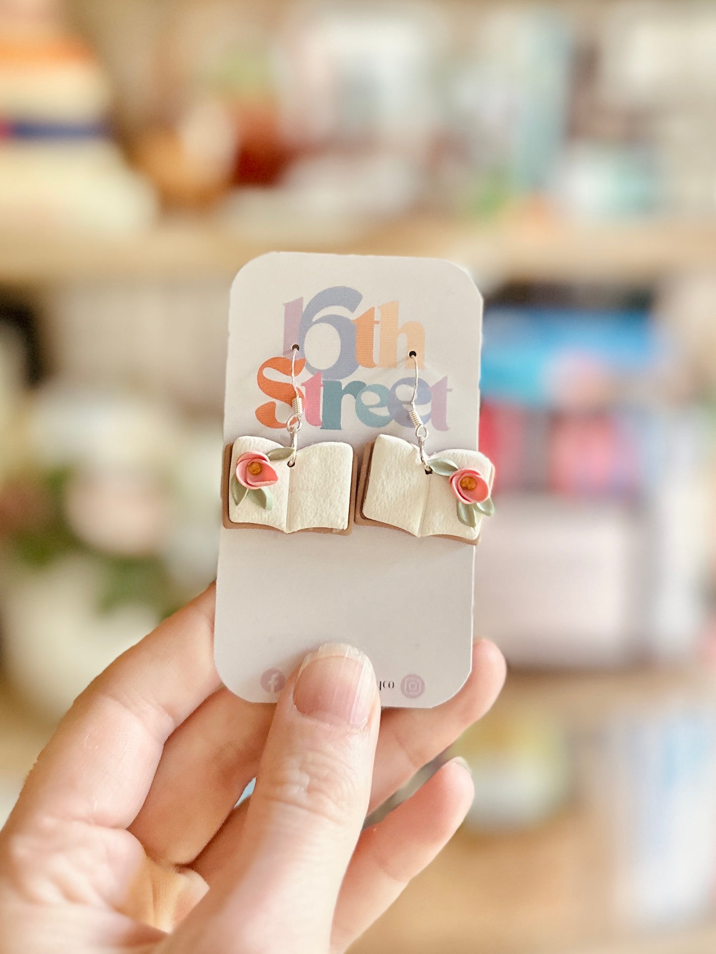Fairytale Reading Dangles | Handmade Polymer Clay Earrings