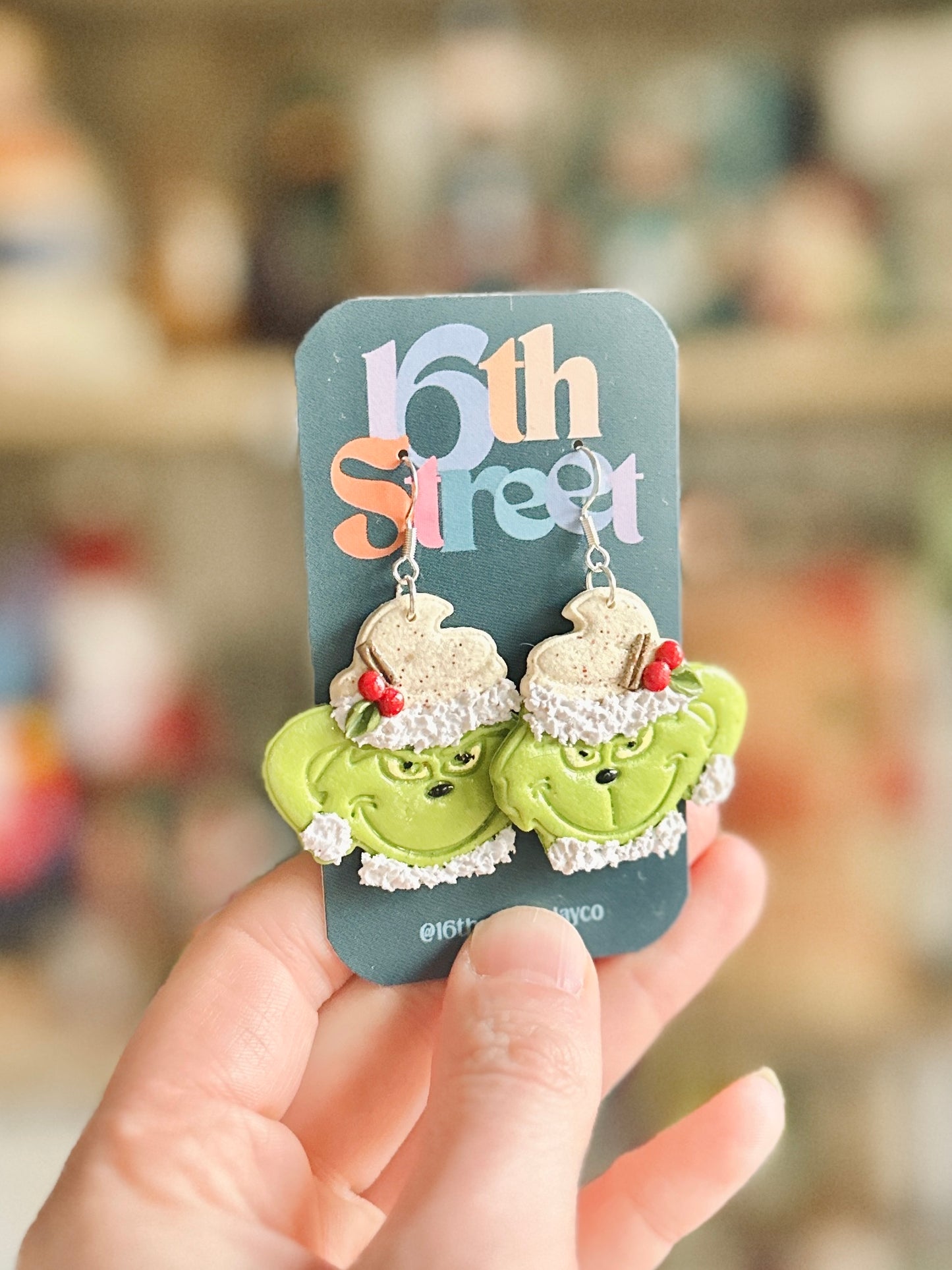 A Cup of Mean Dangles | Handmade Polymer Clay Earrings