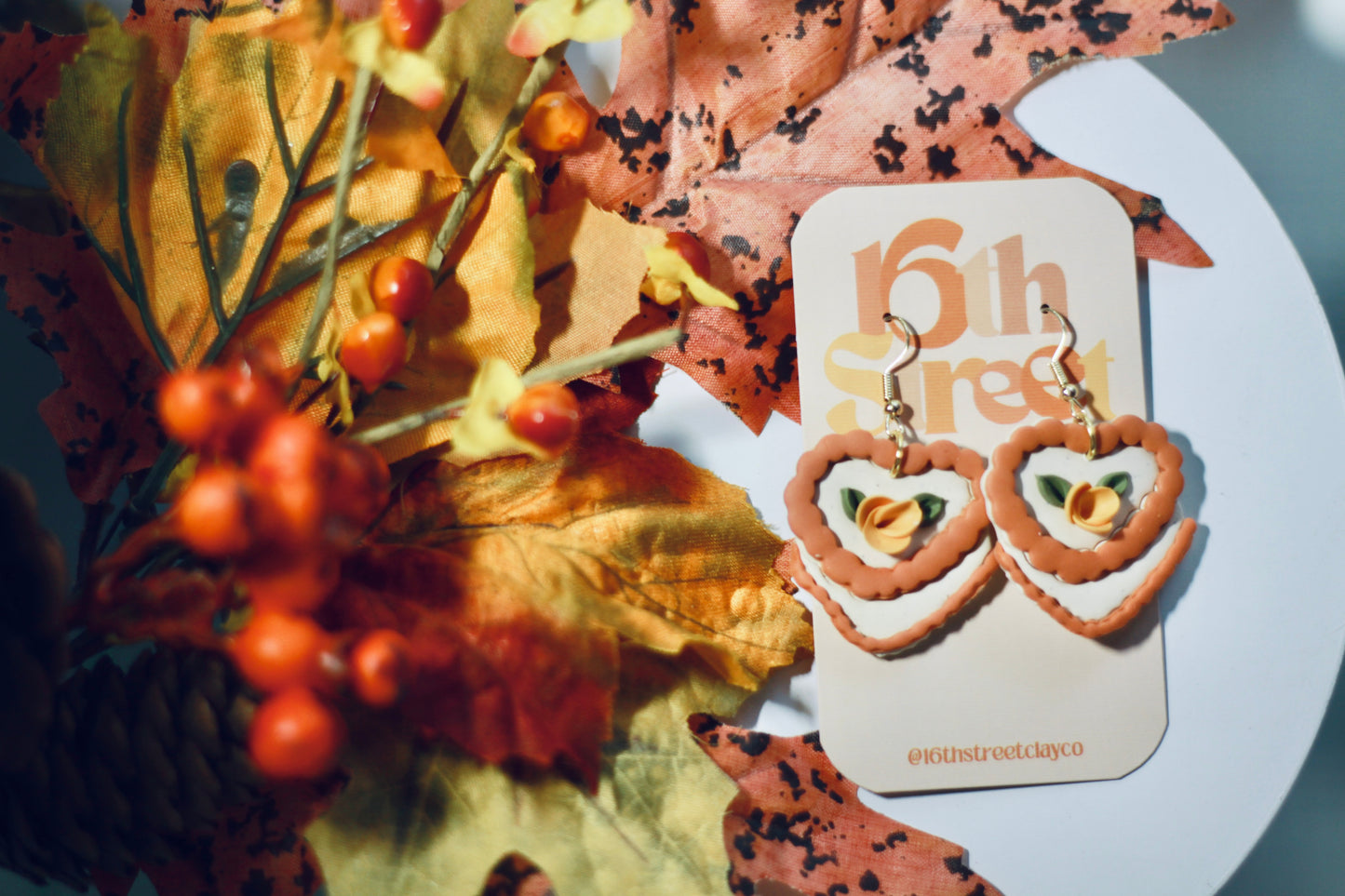 Autumn Cake Dangles | Handmade Polymer Clay Earrings