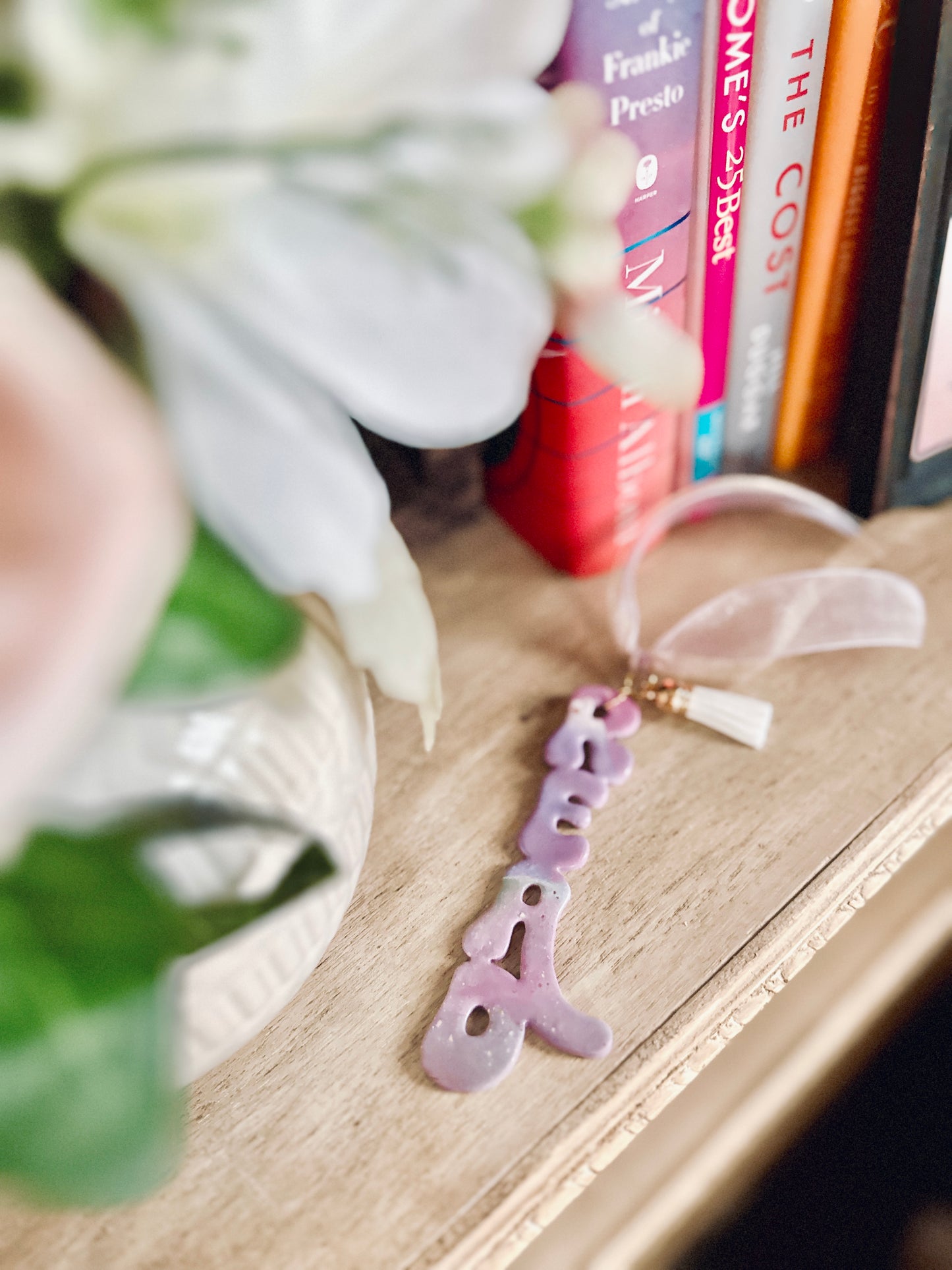 Purple “Read” Bookmark | Handmade Polymer Clay Bookmark