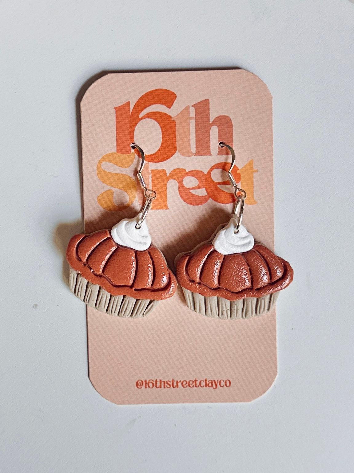 Pumpkin Pie Dangles | Handmade Polymer Clay Earrings