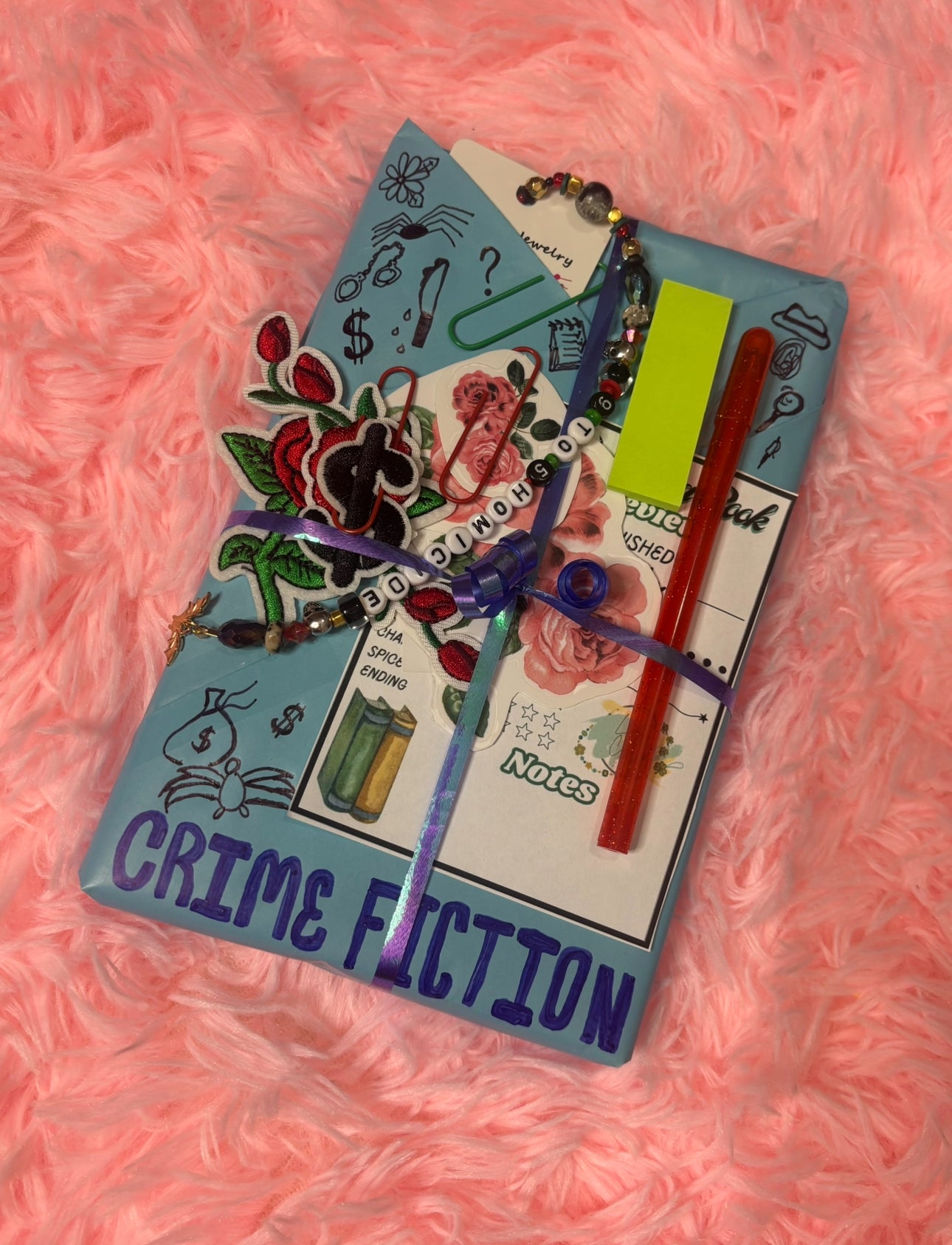 “Crime Fiction” Blind Date with a Book | Lucky Charm Bracelet Making