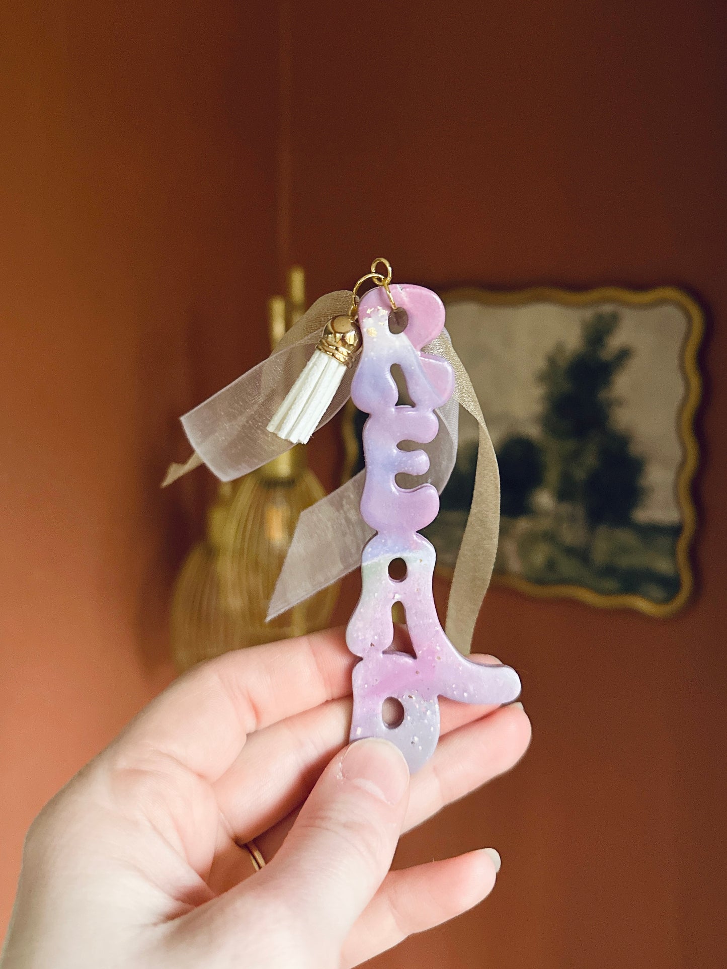 Purple “Read” Bookmark | Handmade Polymer Clay Bookmark