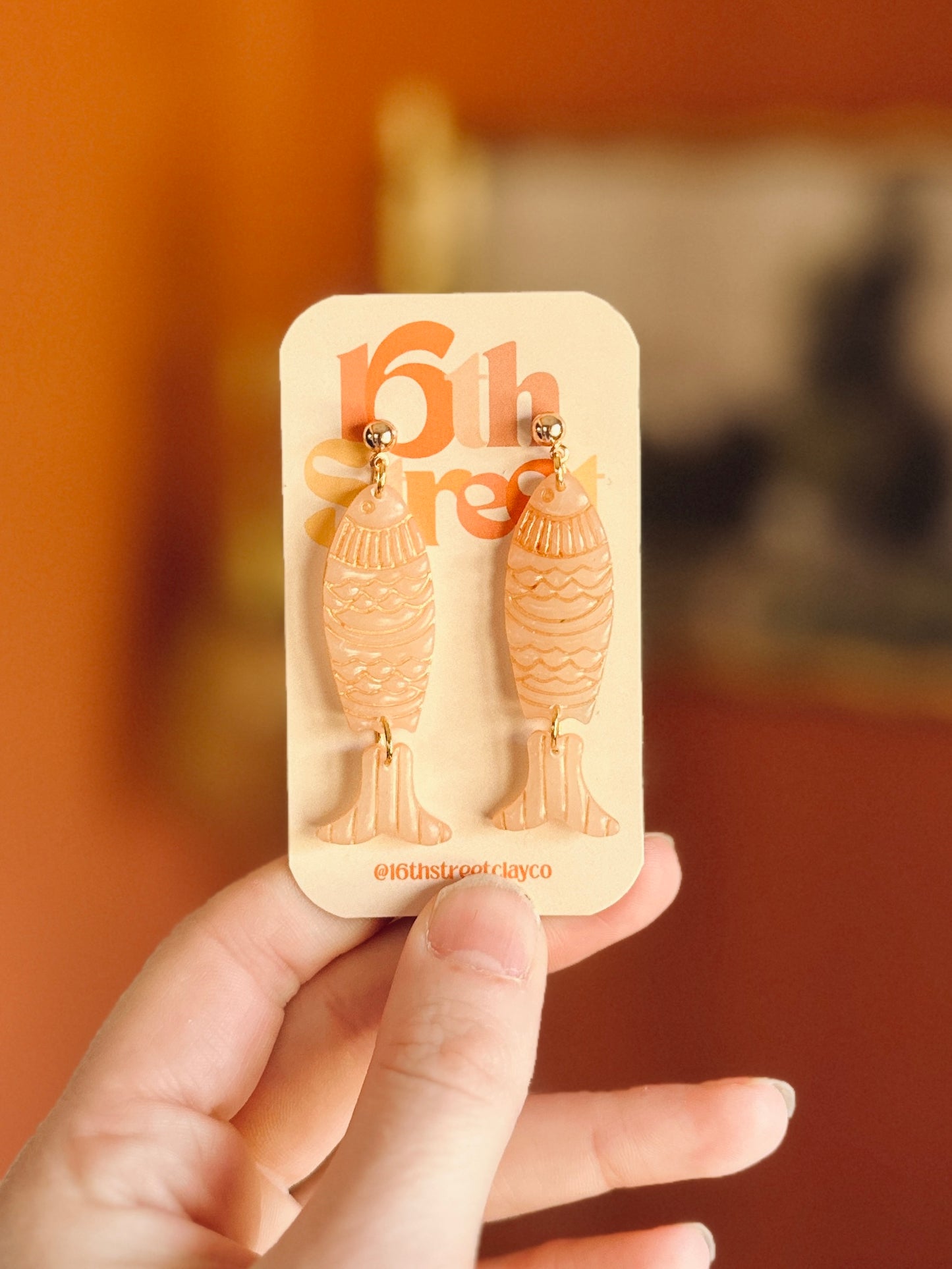 Assorted Summer Fishies Dangles | Handmade Polymer Clay Earrings