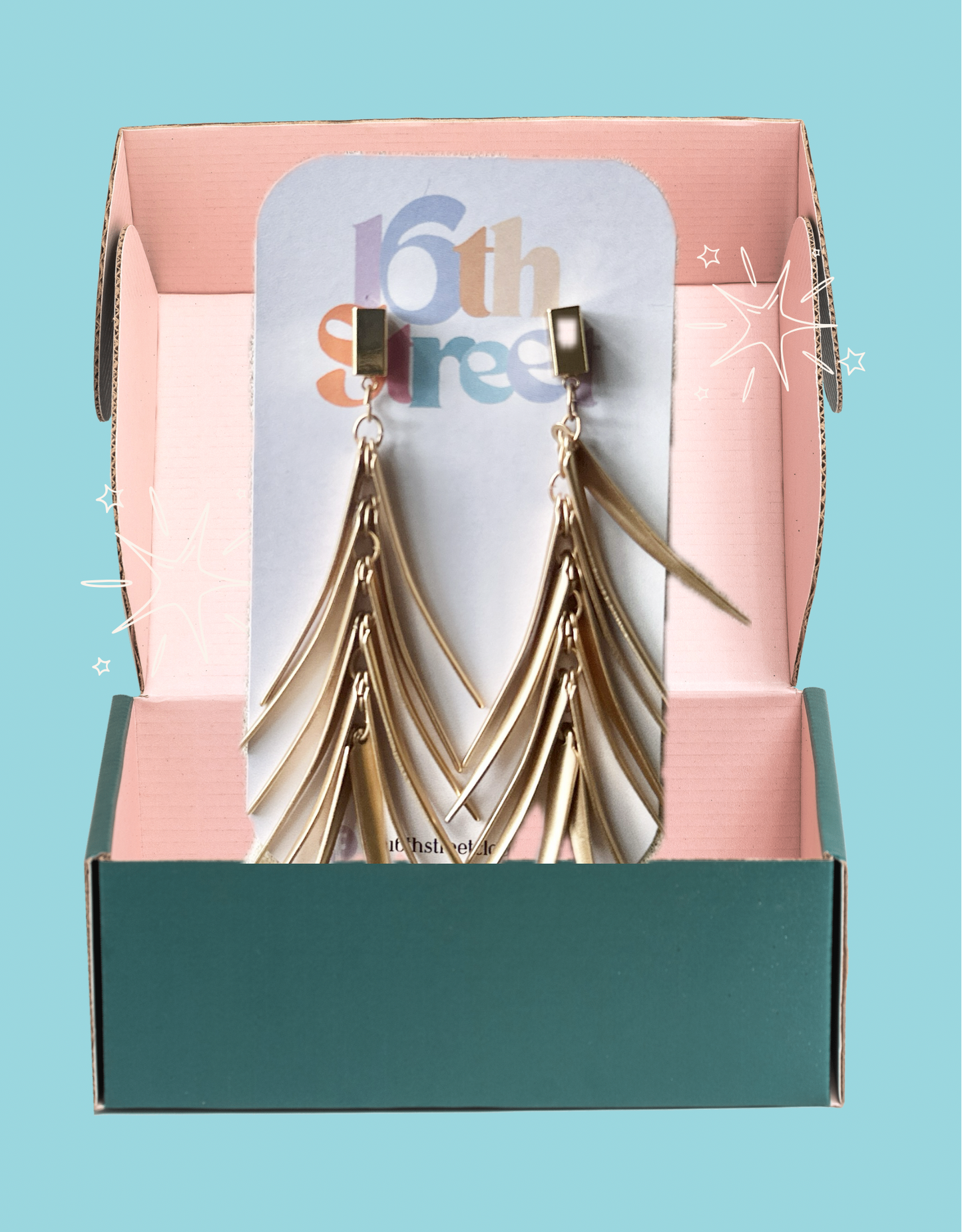 Goldie Dangles - Metal Earrings