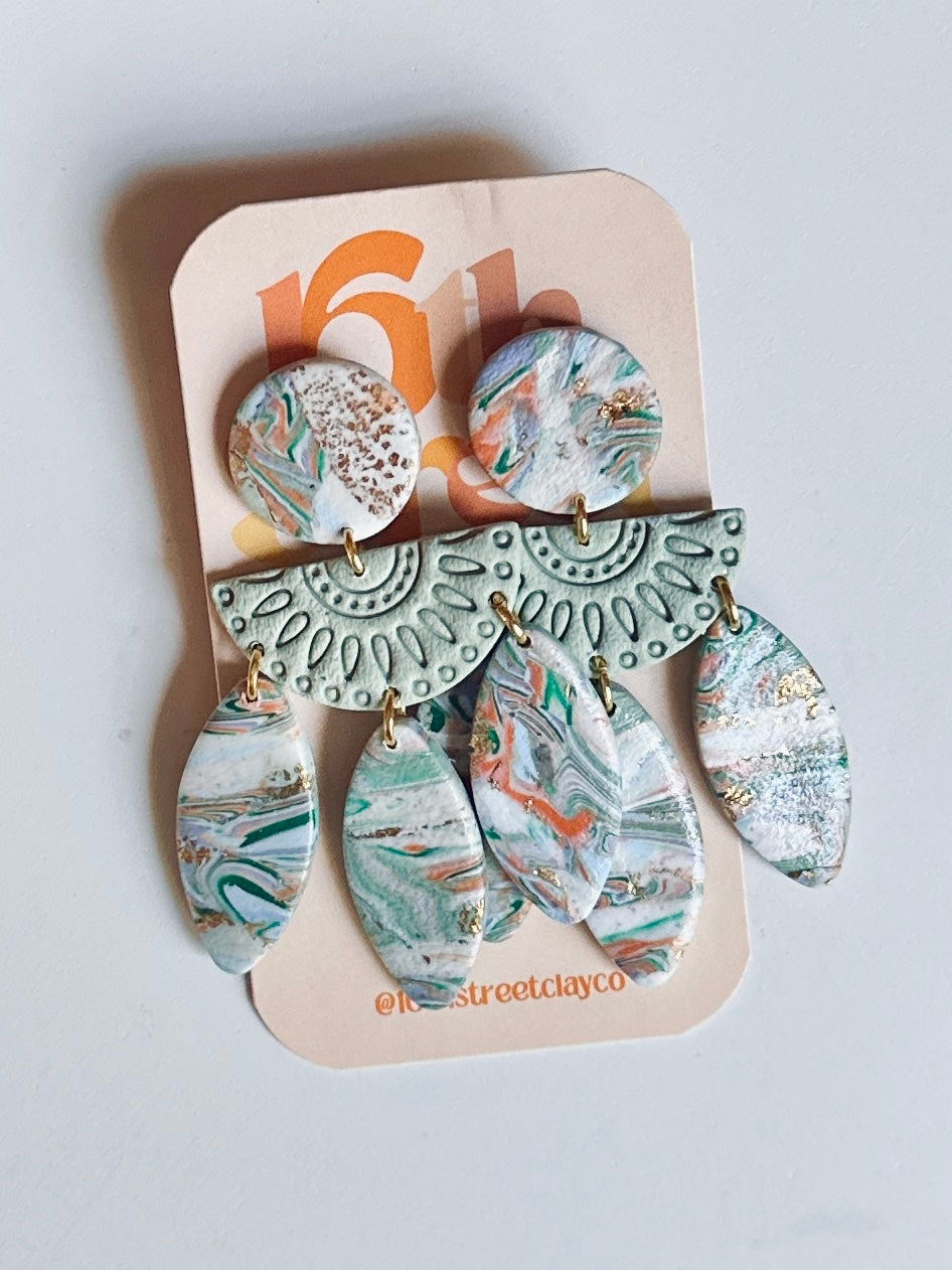 Fancy Dangles | Handmade Polymer Clay Earrings
