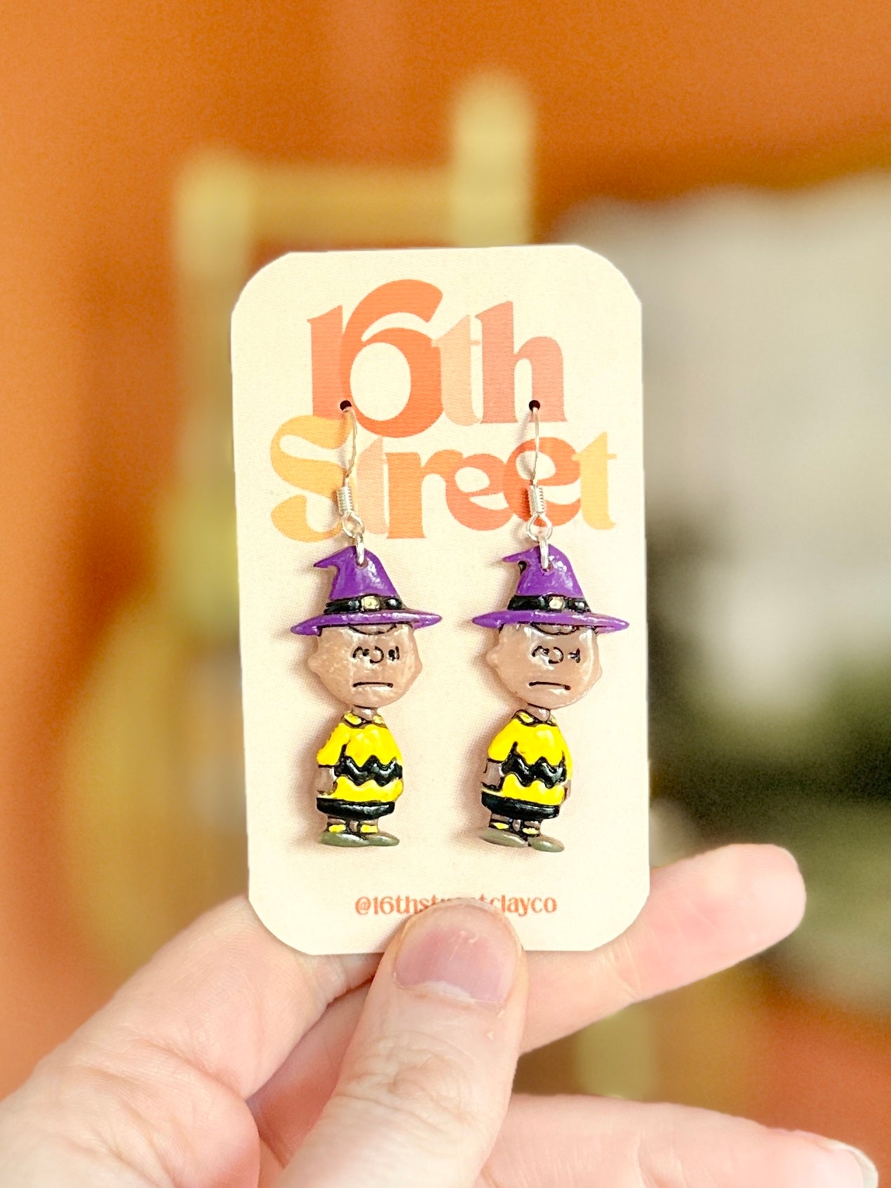 Witchy Boy Dangles | Handmade Polymer Clay Earrings