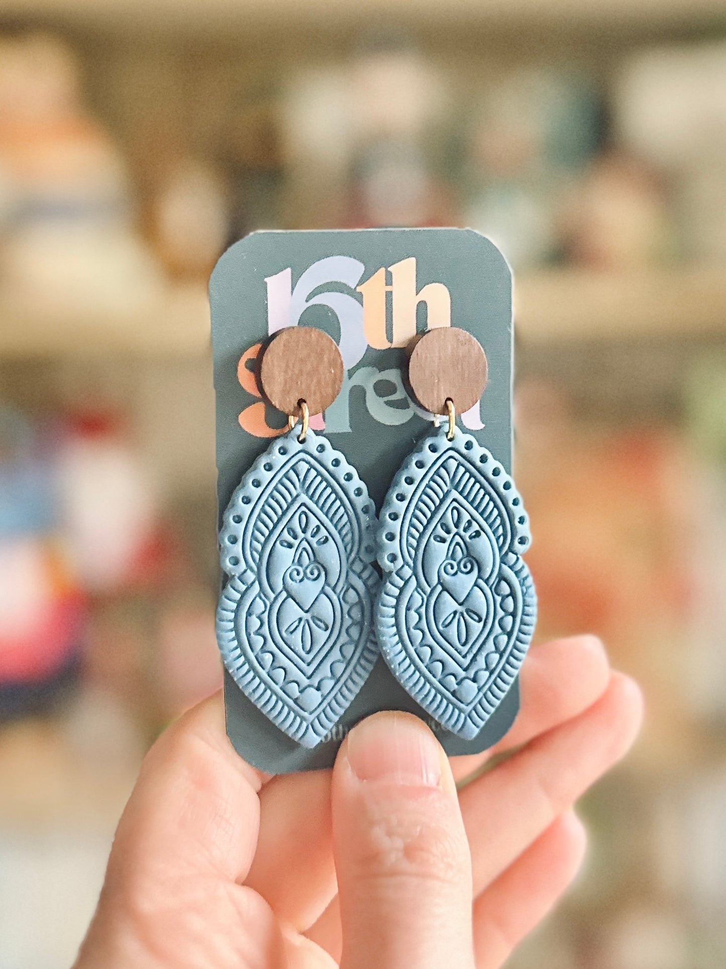 Ice Queen Dangles | Handmade Polymer Clay Earrings