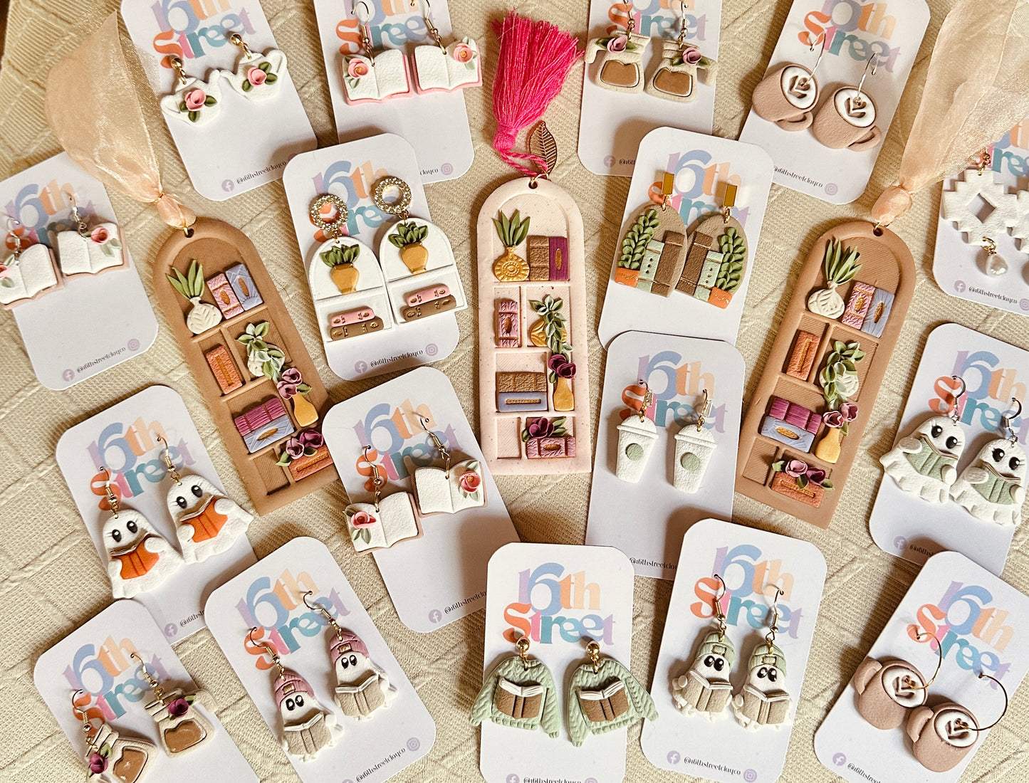 Cold Coffee Dangles | Handmade Polymer Clay Earrings