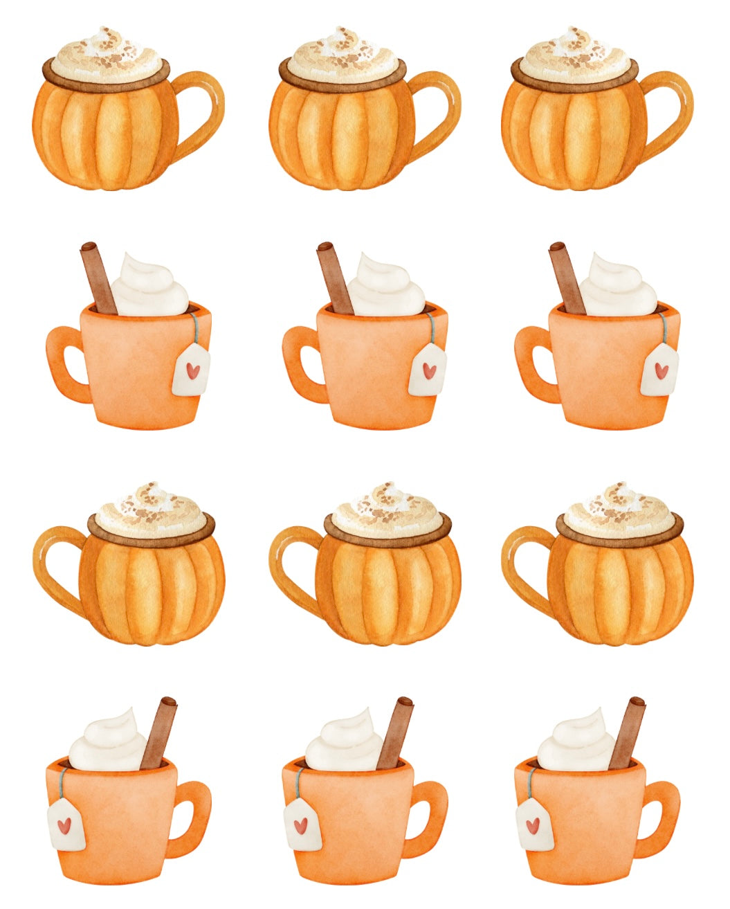 Pumpkin Spice | Transfer Sheet - 25