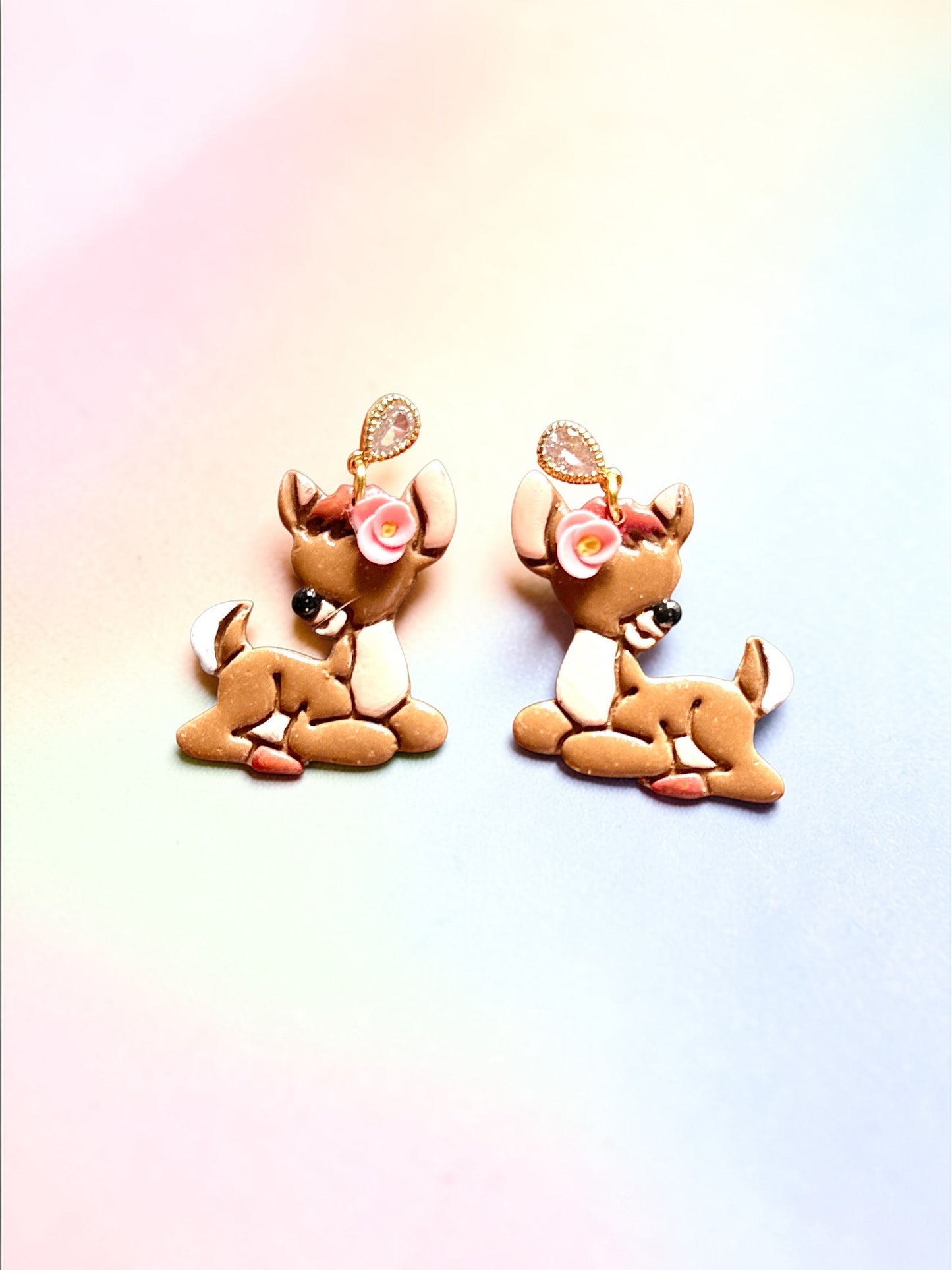 Fawn Dangles | Handmade Polymer Clay Earrings