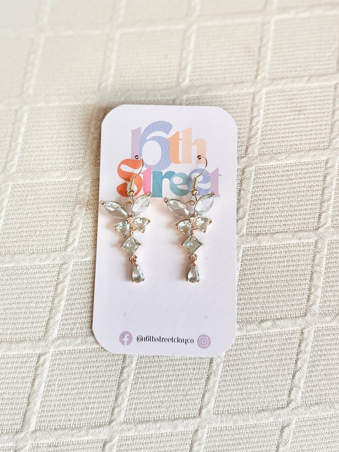 Darling Blue Butterfly Earrings - Metal Earrings