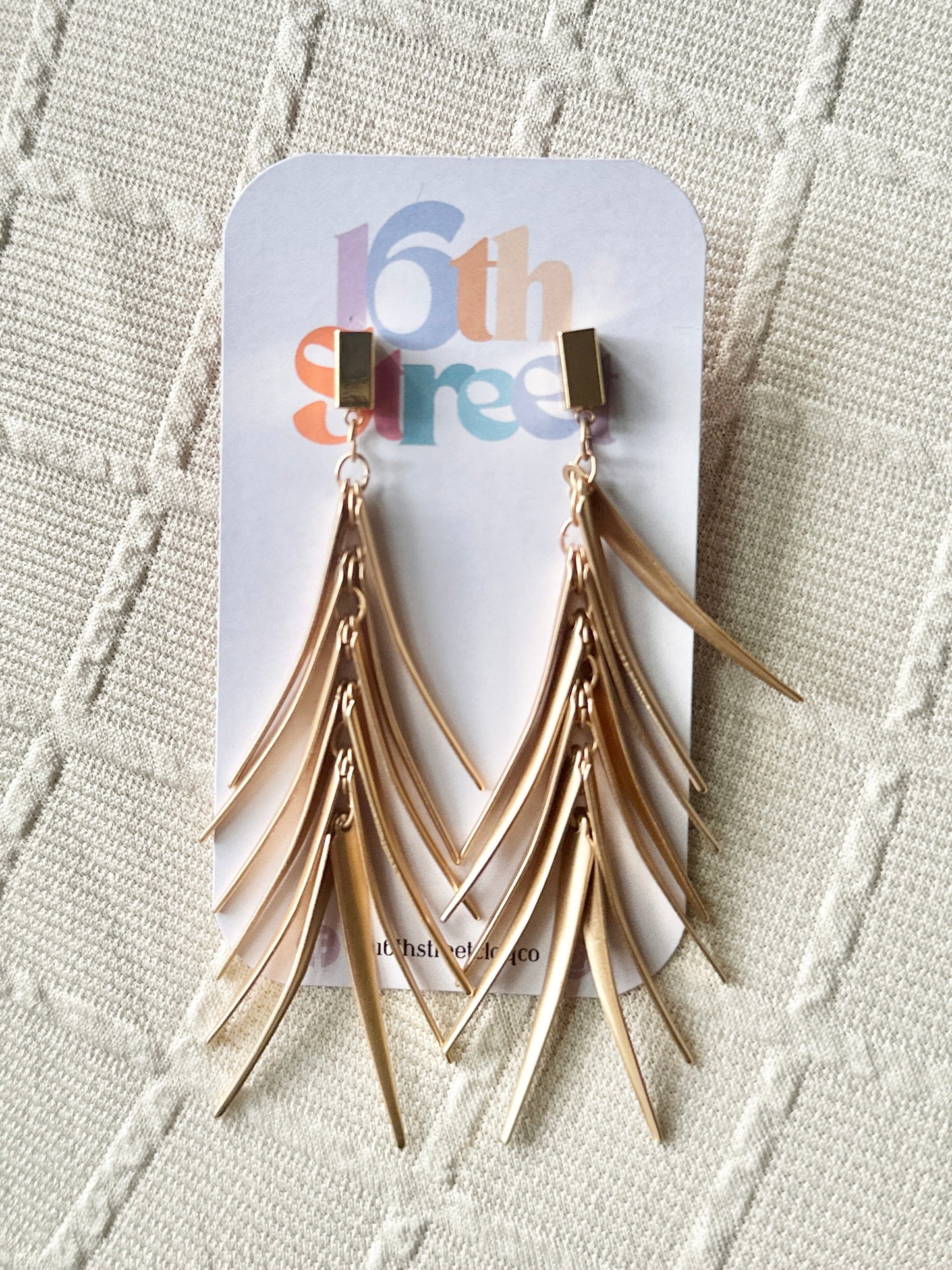 Goldie Dangles - Metal Earrings