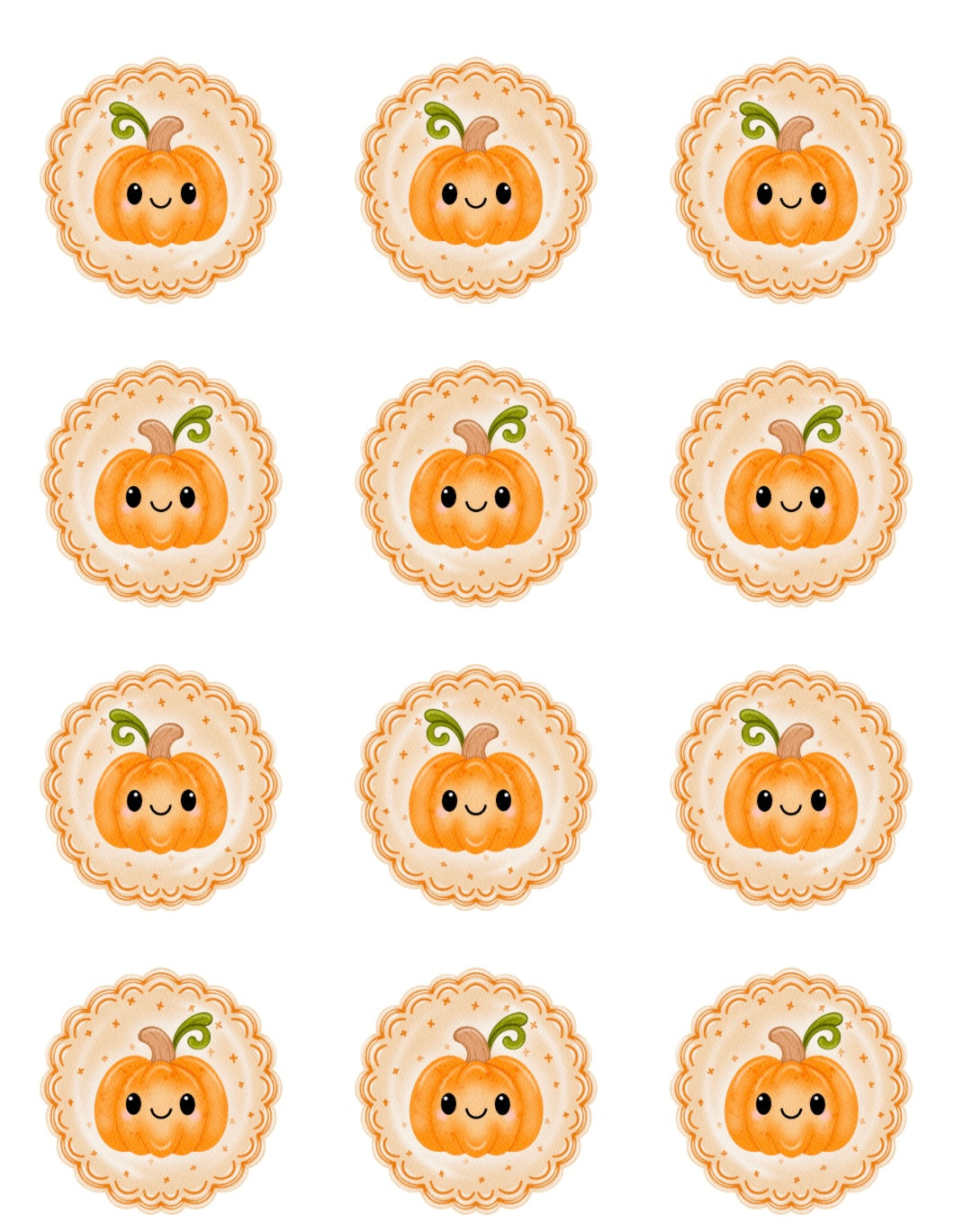 Pretty Pumpkin Portrait | Transfer Sheet - 20