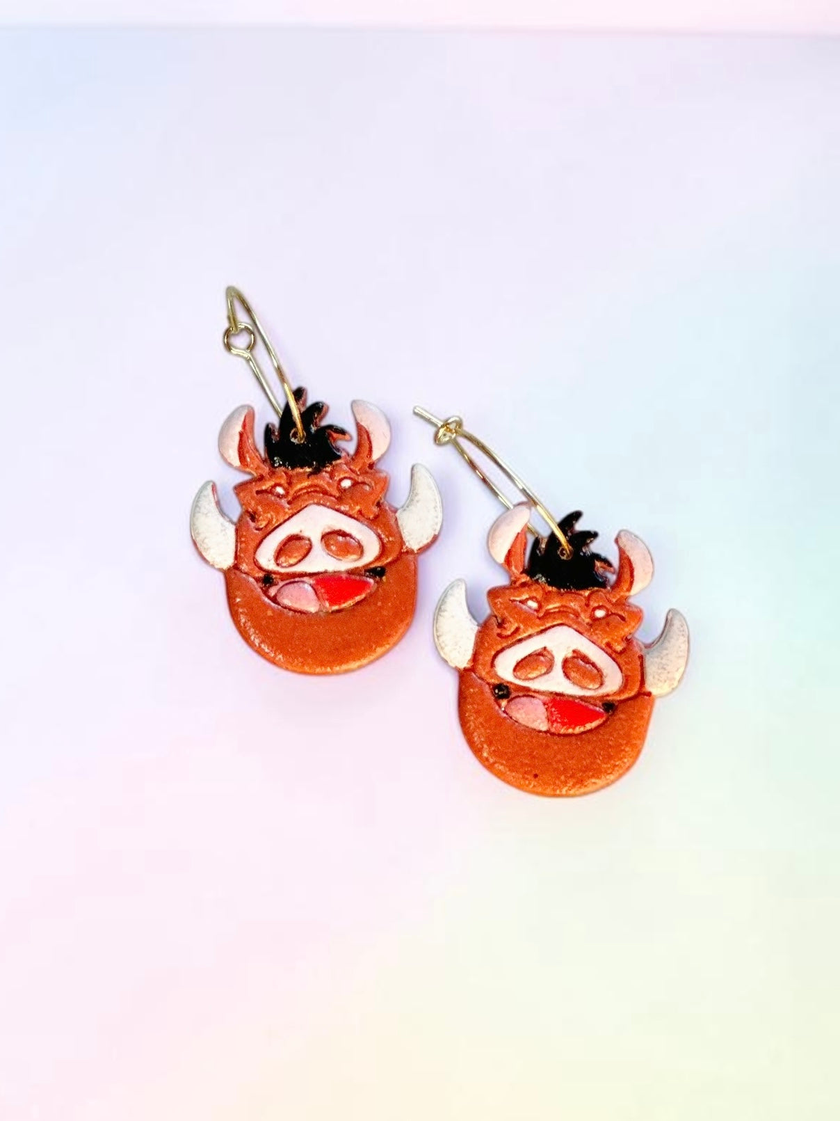 Happy Hog | Handmade Polymer Clay Earrings